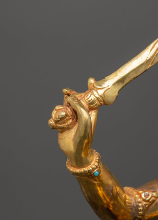 Tibetan Wisdom Deity Manjushri Statue | Bodhisattva of Wisdom and Insight