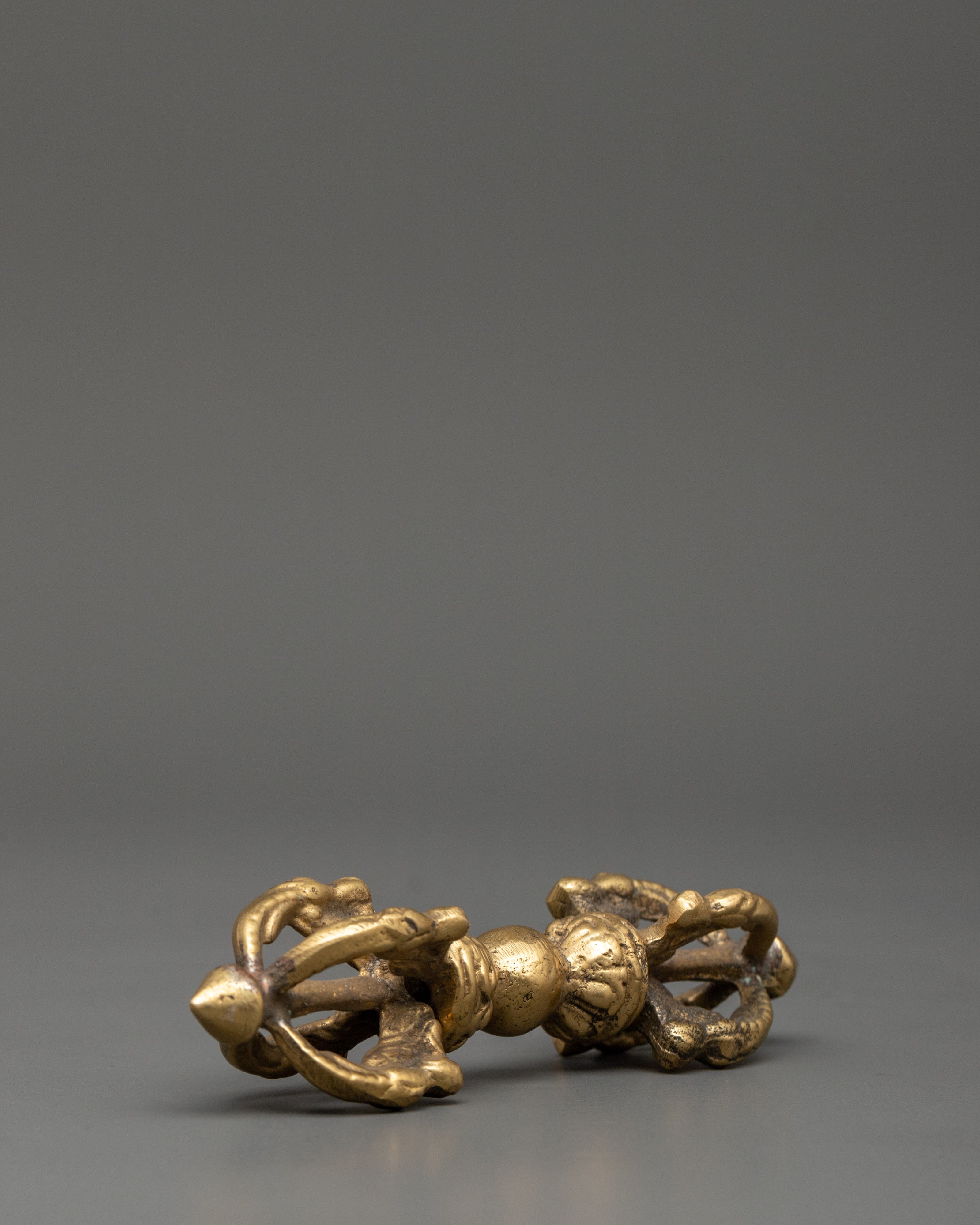 Ceremonial Buddhist Vajra | Traditional Brass Dorje Ritual Object