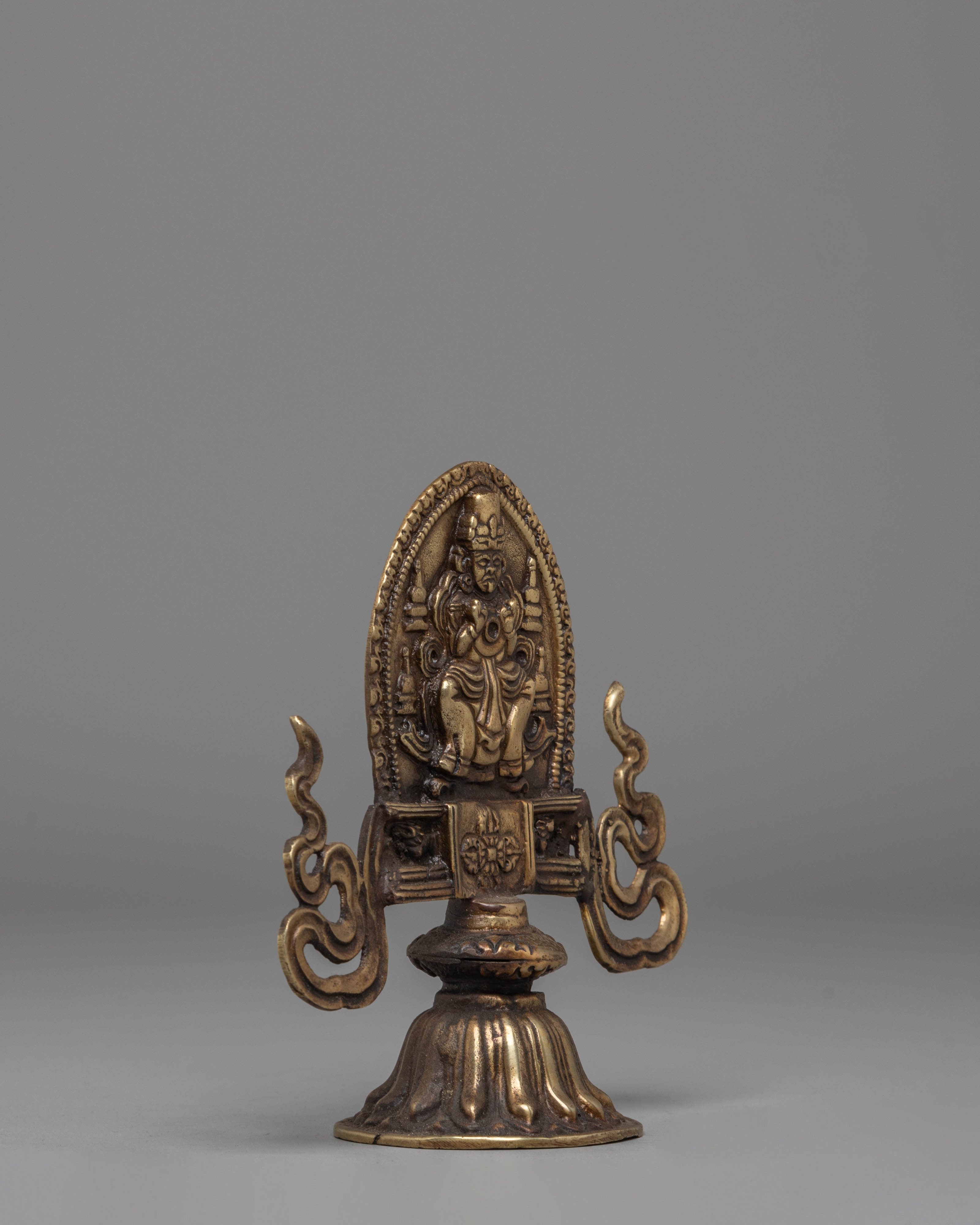 Buddhist-Inspired Deity Decorative Statue | Brass Spiritual Art