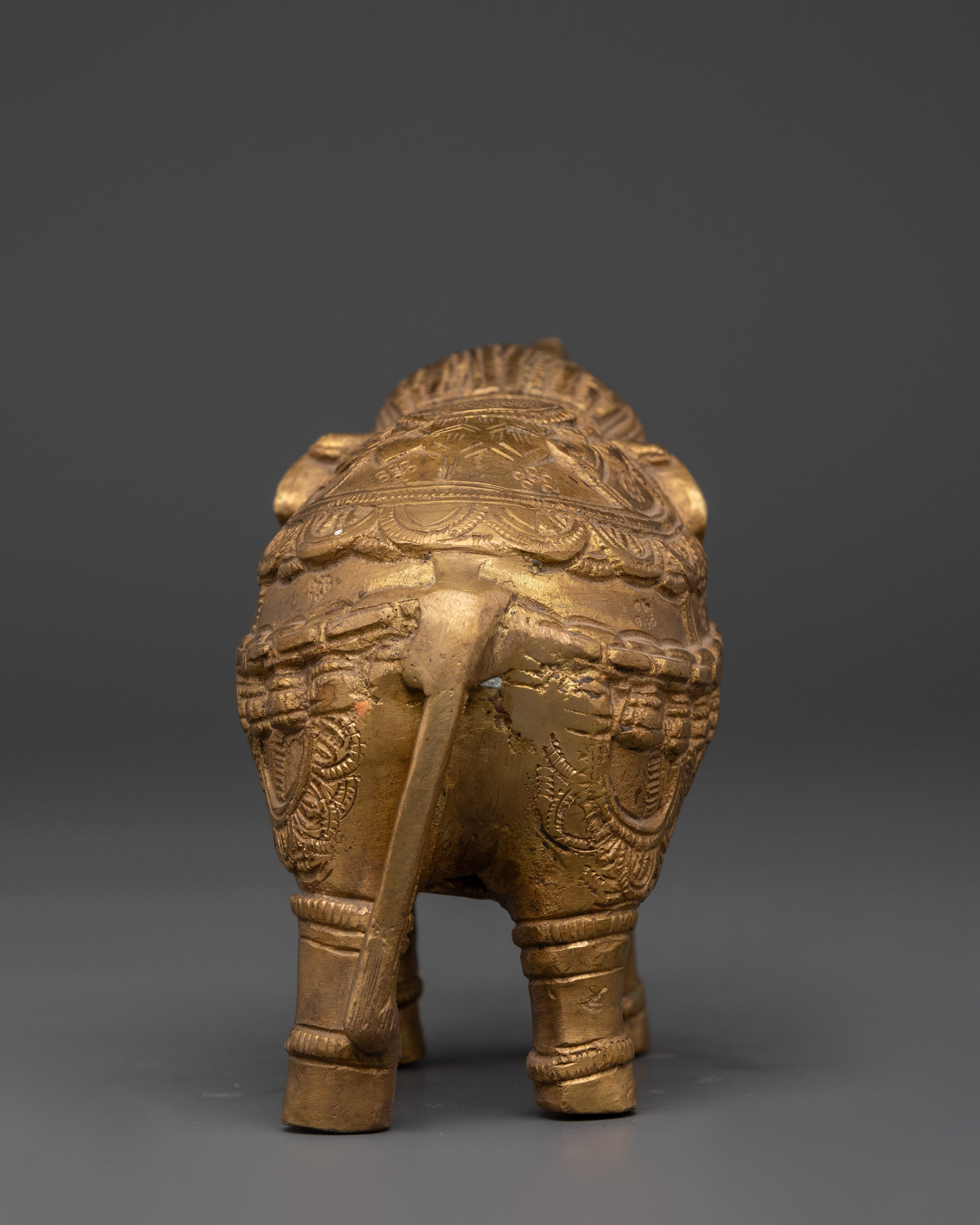 Decorative Elephant Statue | Handmade Brass Elephant Figurine for Home Decor