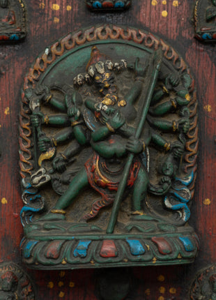 Wooden Chakrasamvara Thangka | A Sacred Buddhist Artwork
