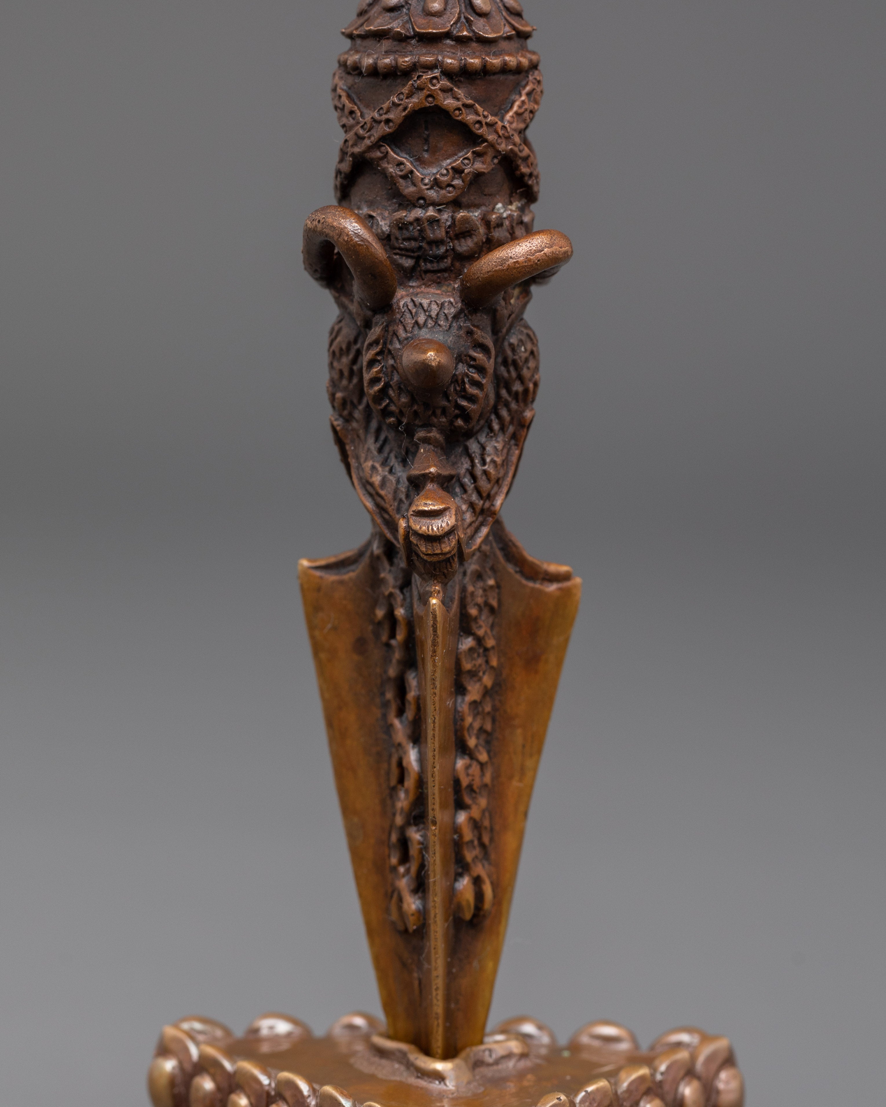 Sacred Tibetan Phurba with Ganesha | Handcrafted Ritual Dagger for Spiritual Protection