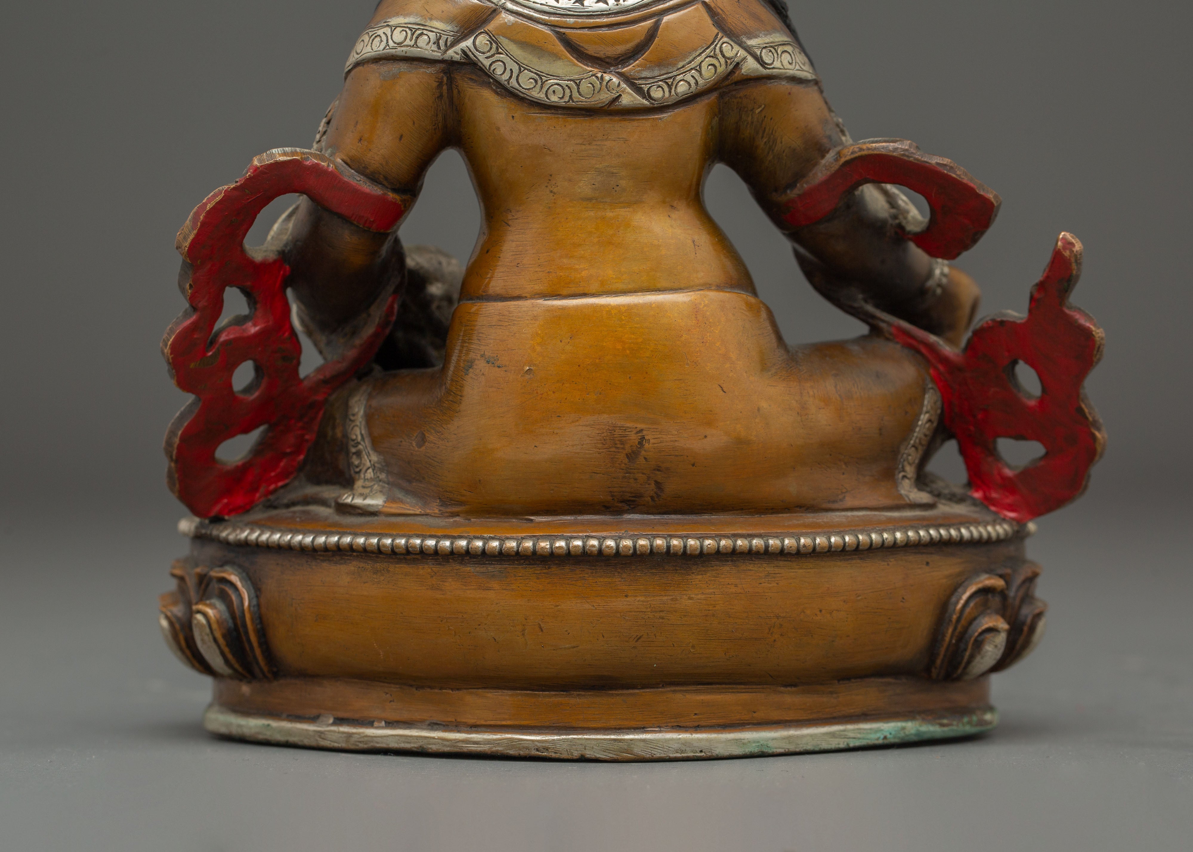 Handmade Copper Statue of Dzambhala | Buddhist Abundance Icon