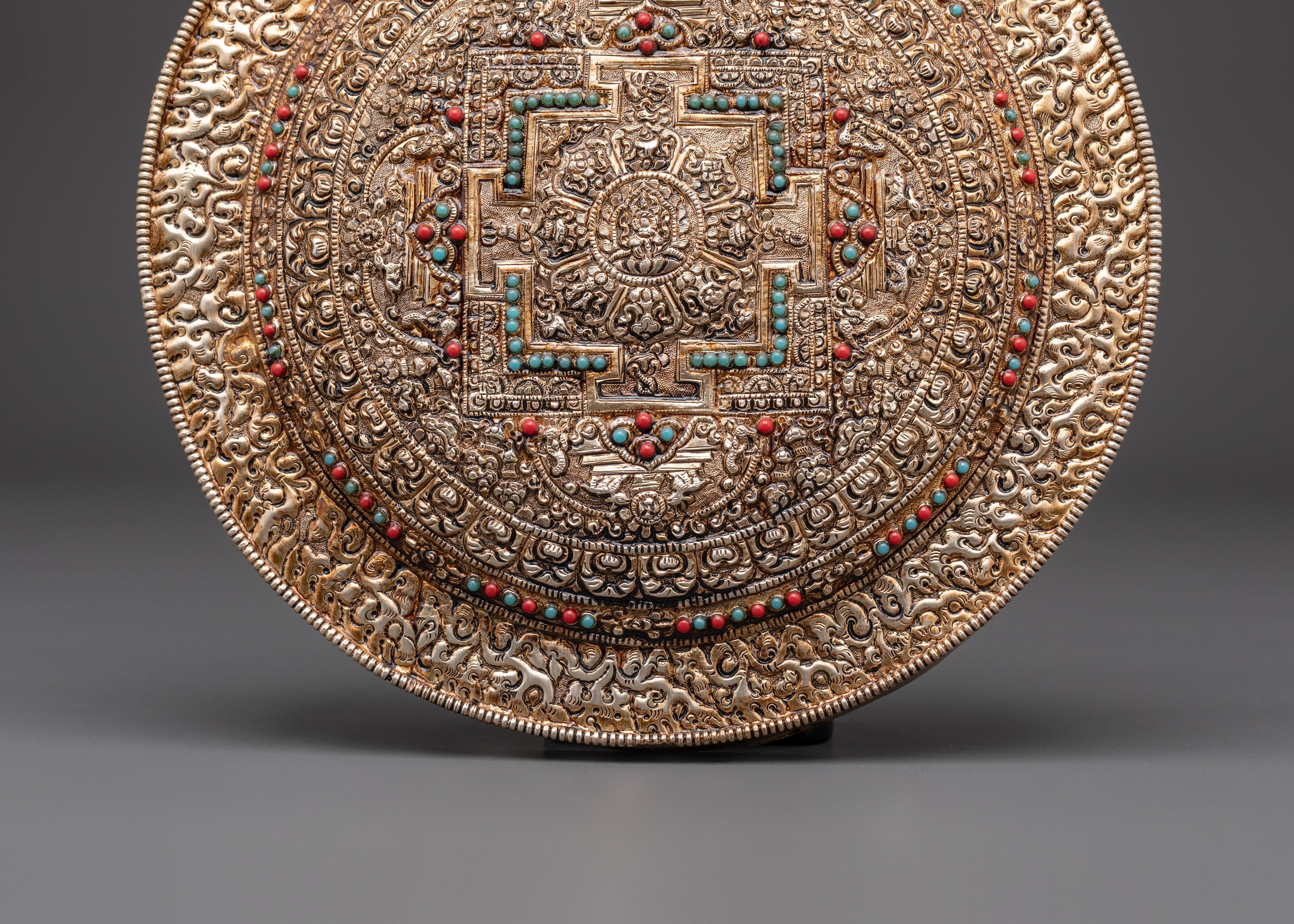 Silver Plated Wall Hanging | Spiritual Wall or Altar Decor