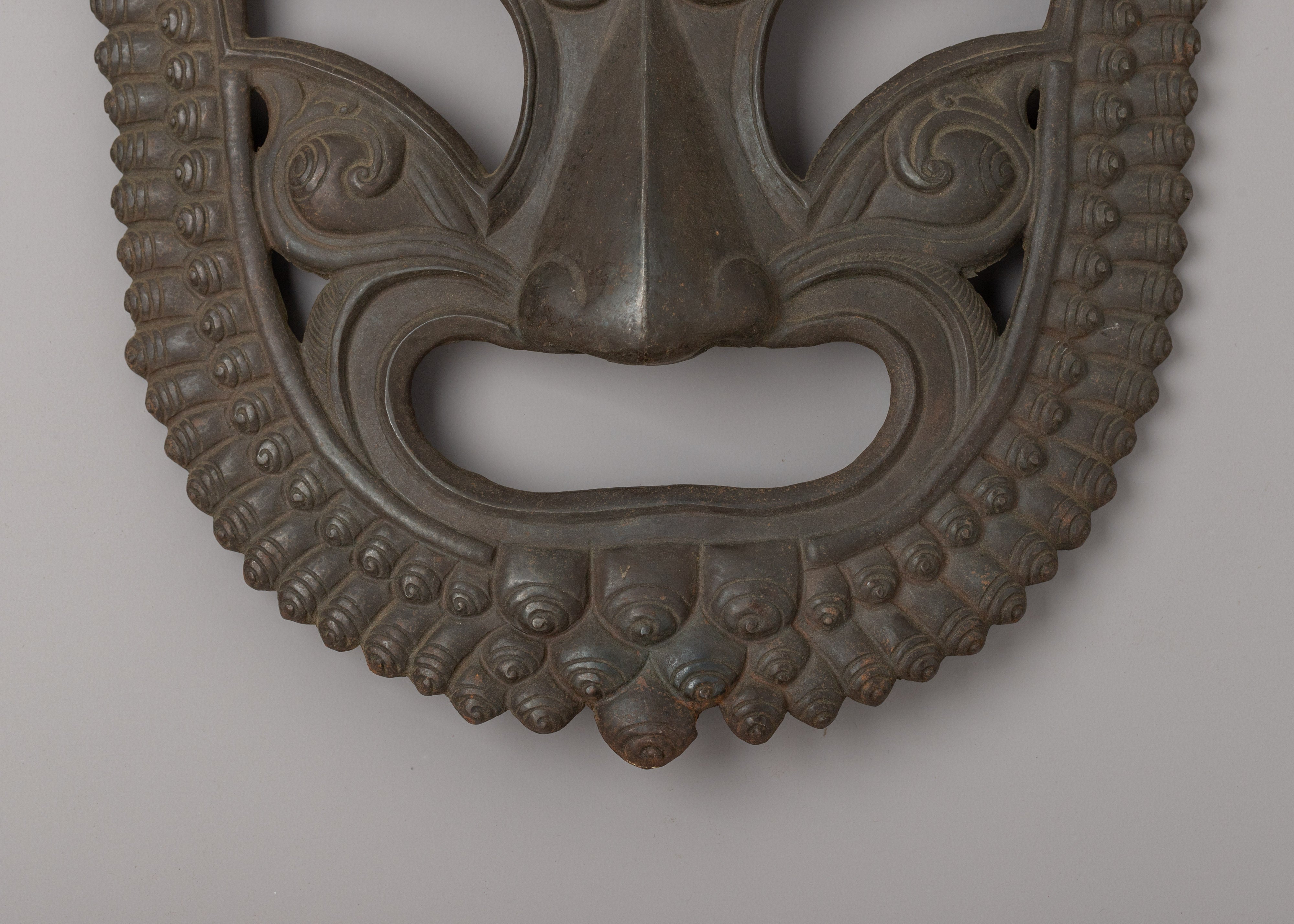 Handmade Tibetan Buddhist Mask | Sacred Himalayan Wall Art