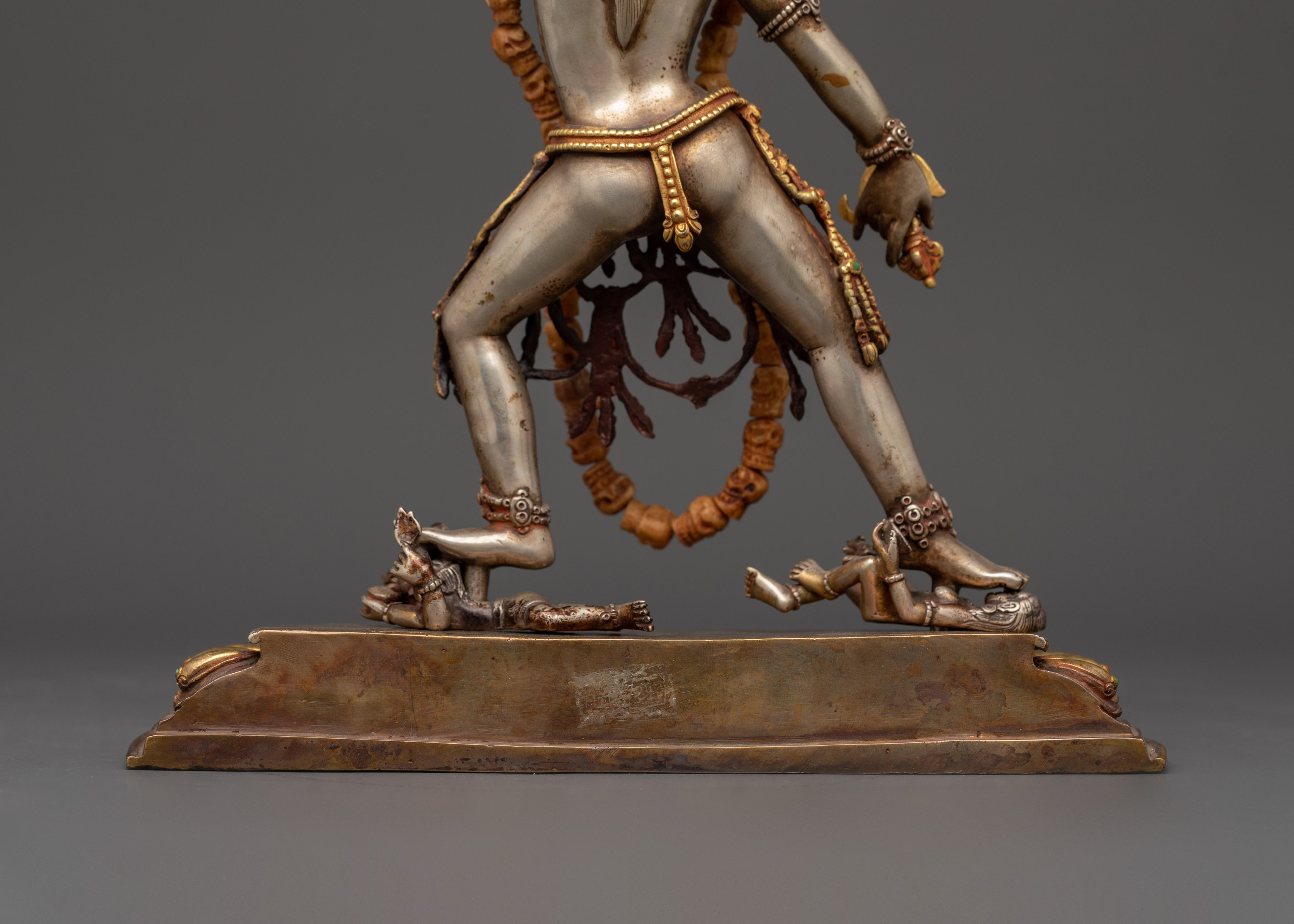 Sacred Buddhist Dakini Sculpture | Gold-Plated Vajrayogini Statue
