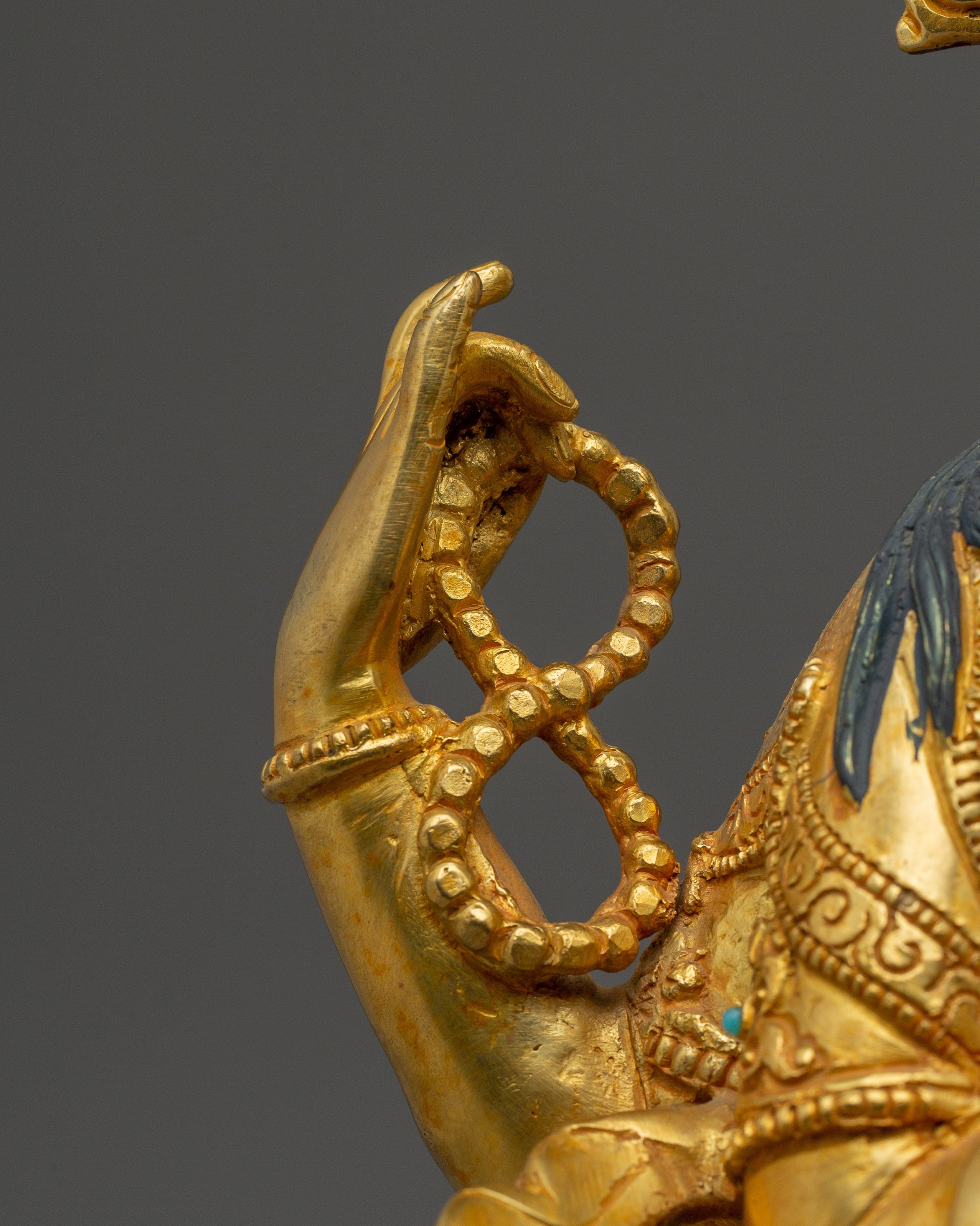 Handcrafted Chenrezig Compassion Deity Sculpture | Four-Armed Avalokiteshvara Deity