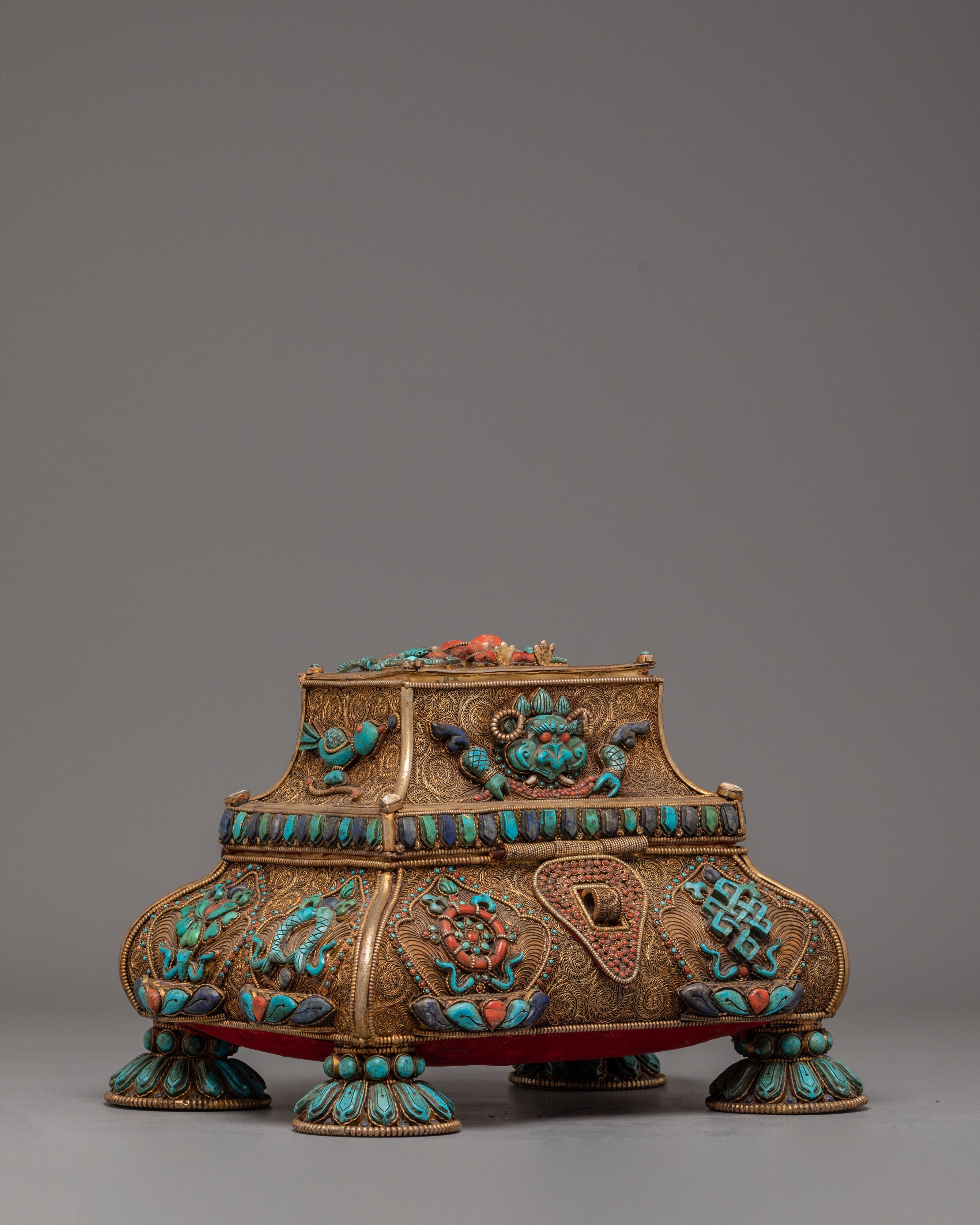 Handmade Tibetan Treasure Box Set | Himalayan Ritual Boxes