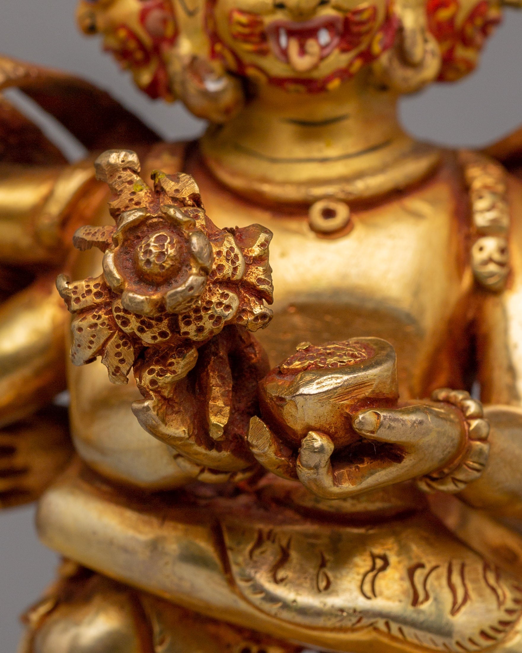 Handcrafted Altar Hayagriva Statue | Wrathful Deity Sculpture for Spiritual Protection