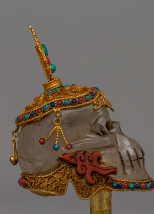Spiritual Decor Skull Head | Symbol of Mortality and Transformation