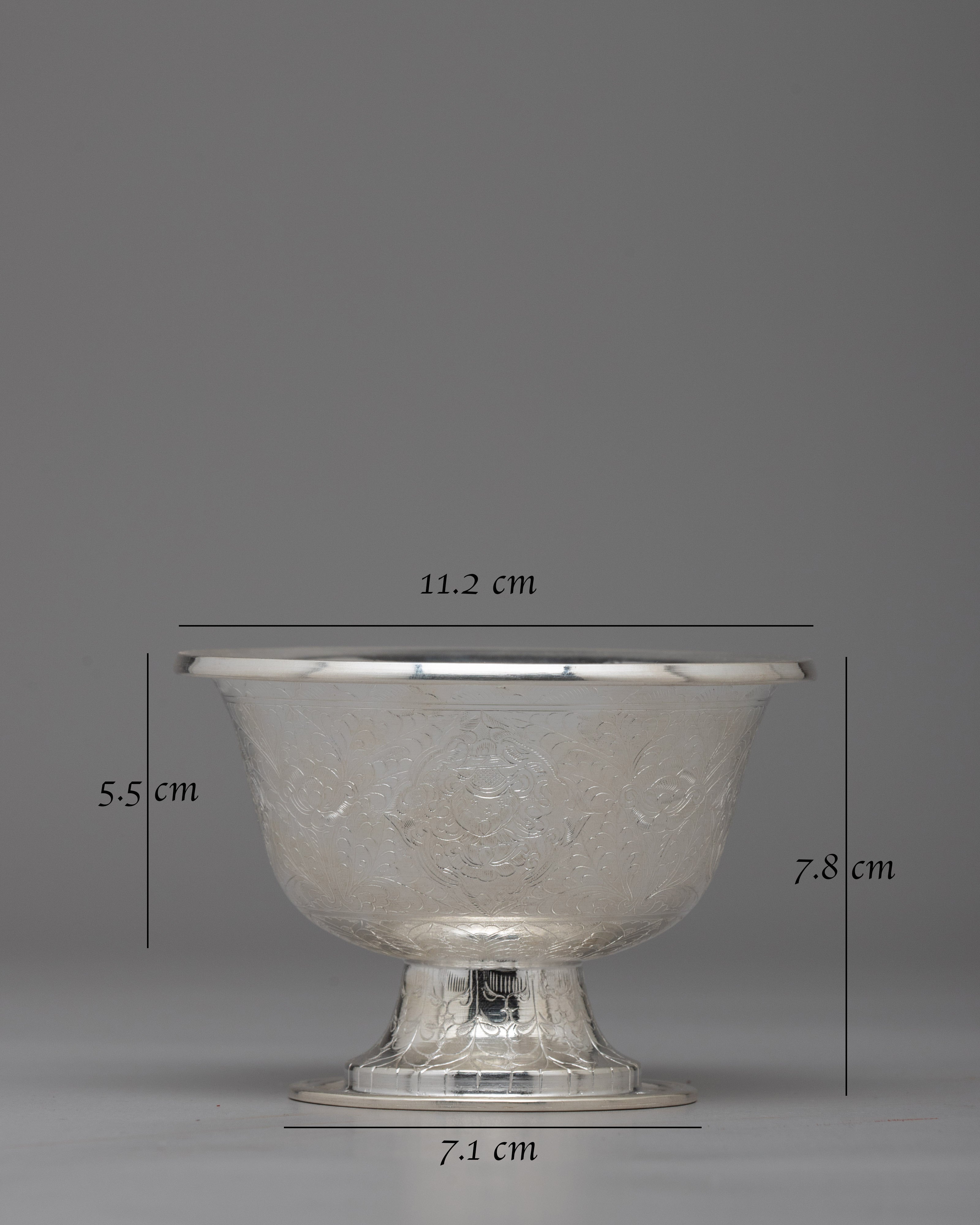 Tibetan Buddhist Offering Bowl Set | Traditional Ritual Set for Spiritual Practices
