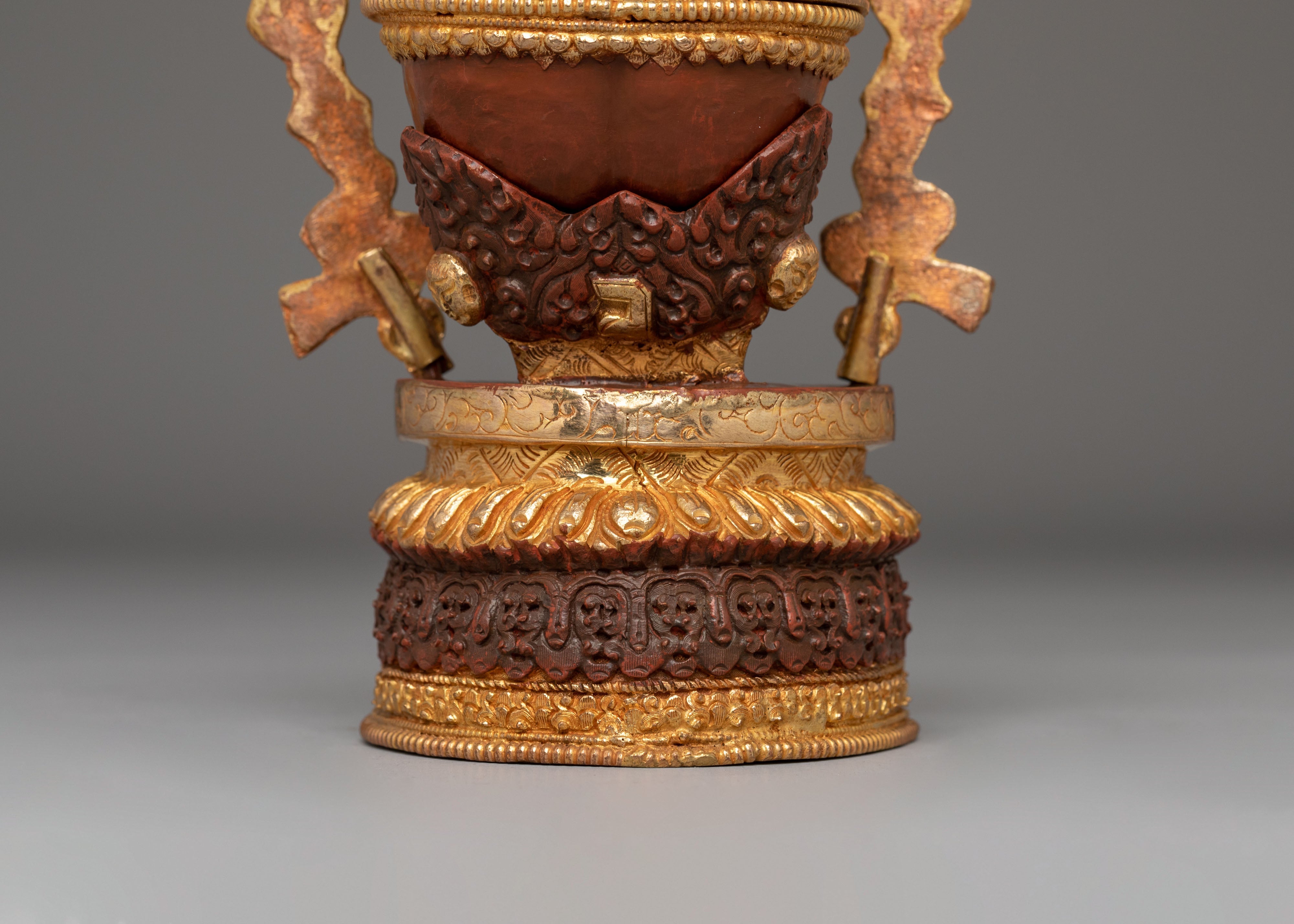 Handcrafted Tibetan Holy Kapala | Thöd-pa for Ritual Ceremonies