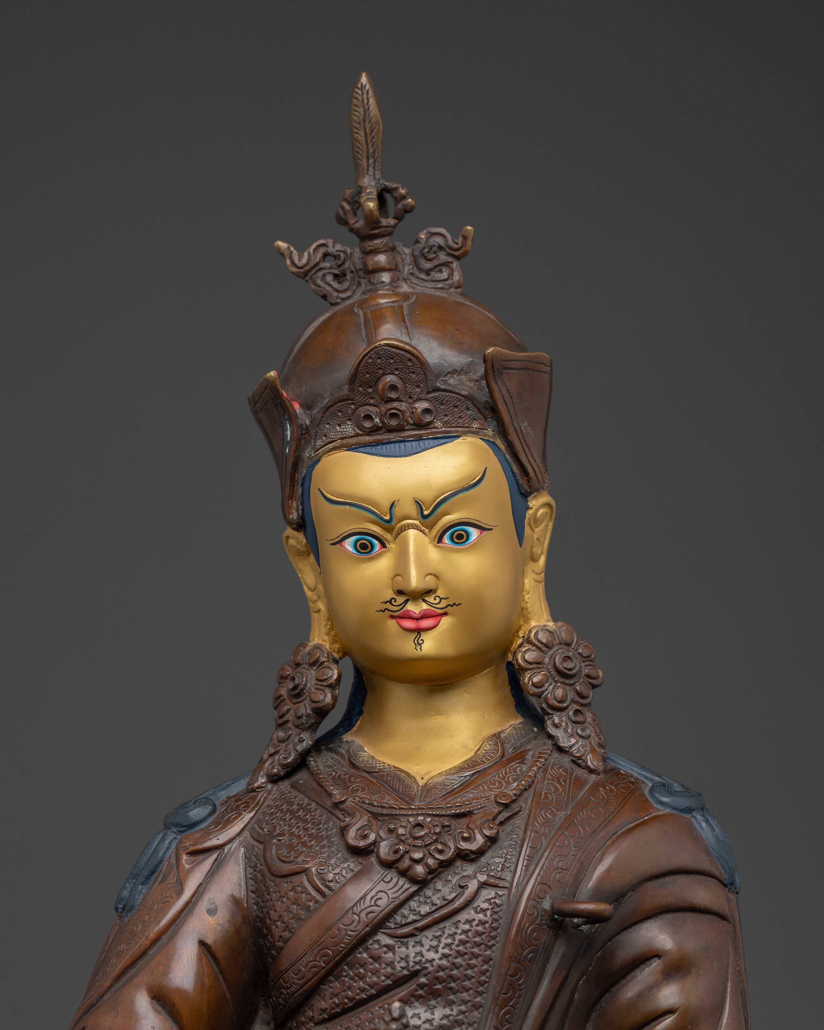 Enlightened Master Guru Rinpoche Statue | Padmasambhava Tibetan Tantric Master