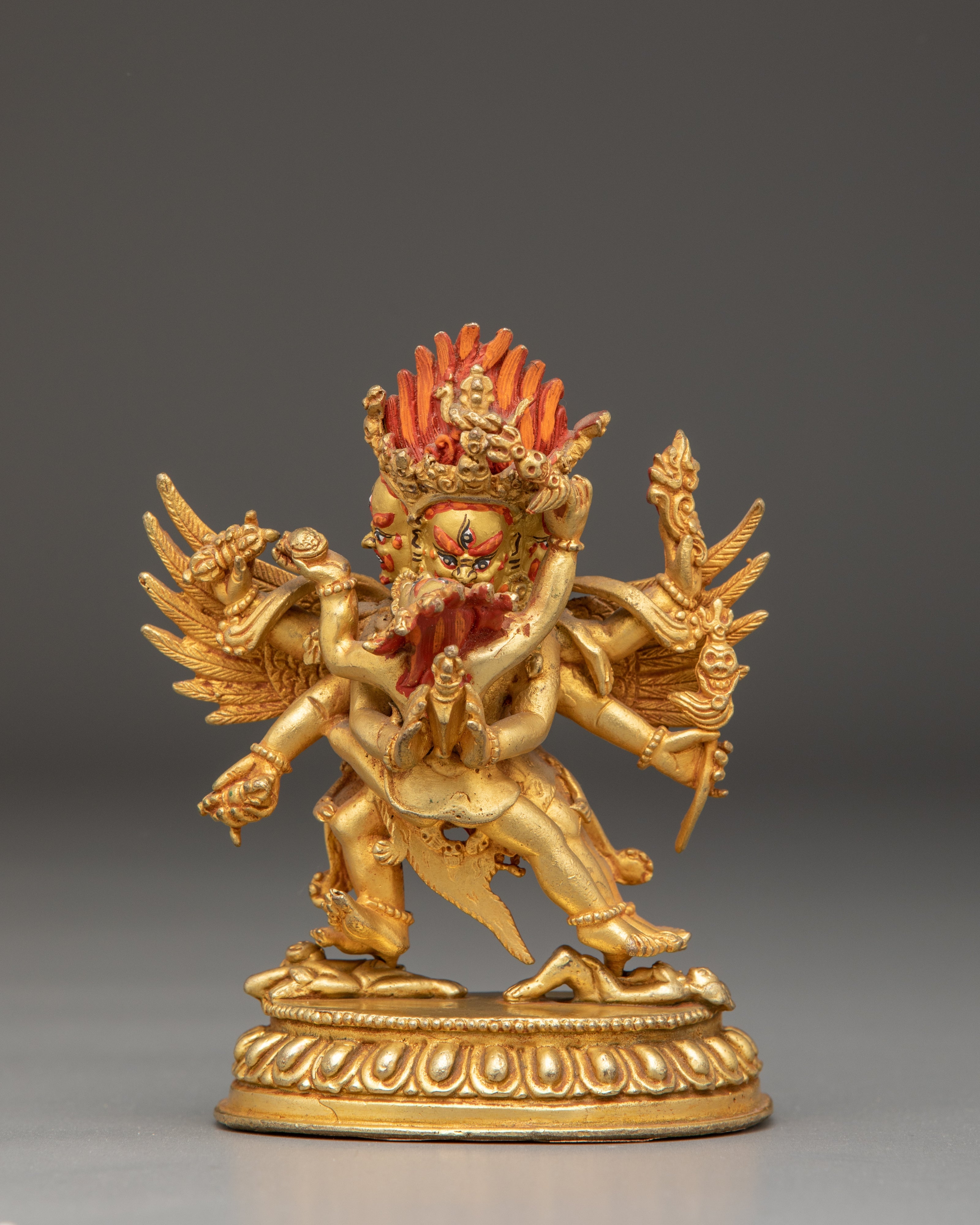 Tibetan Vajrakilaya Protector Statue | Sacred Buddhist Deity