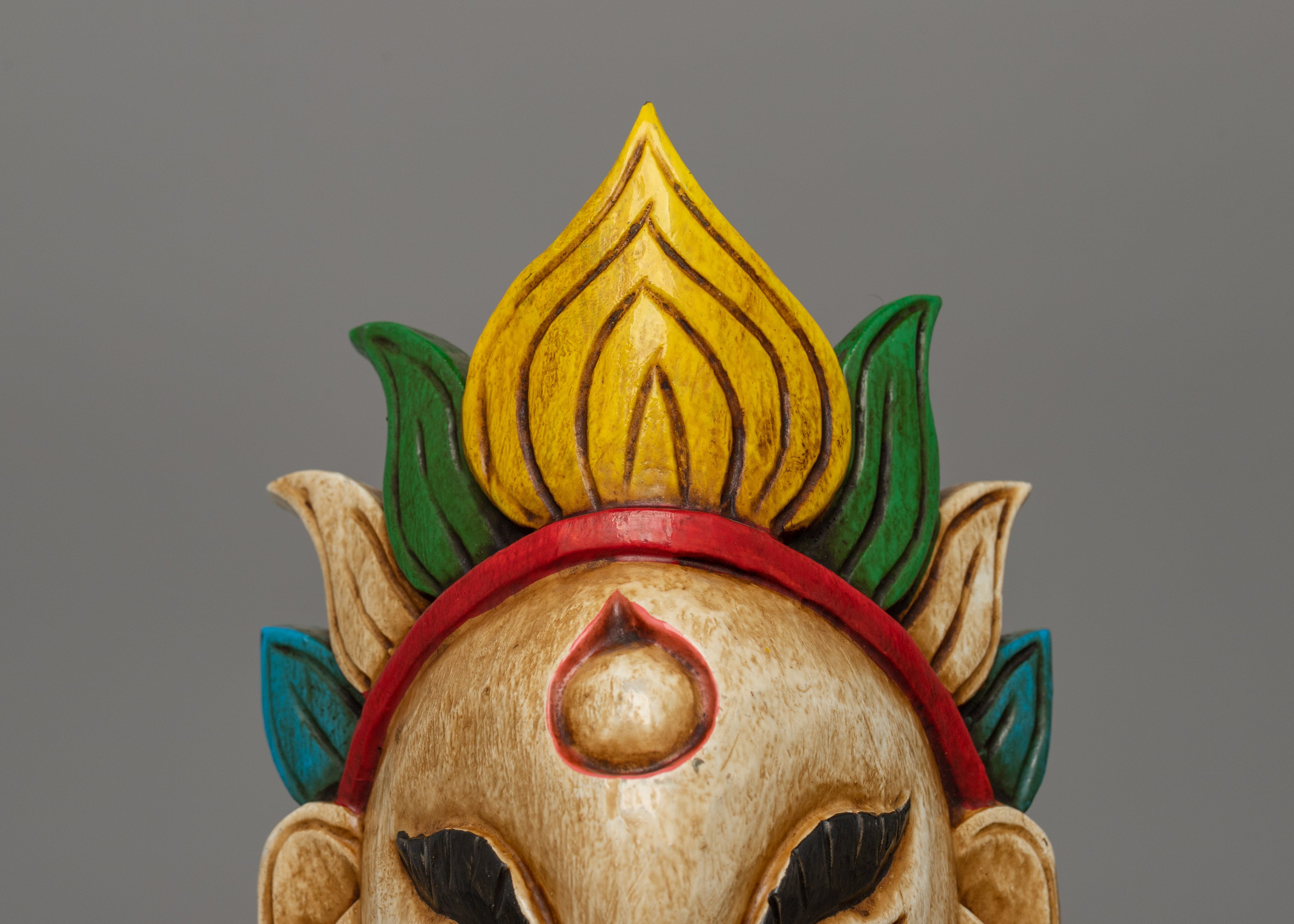 Powerful Garuda Mask | Handcrafted Wooden Spiritual Artifact