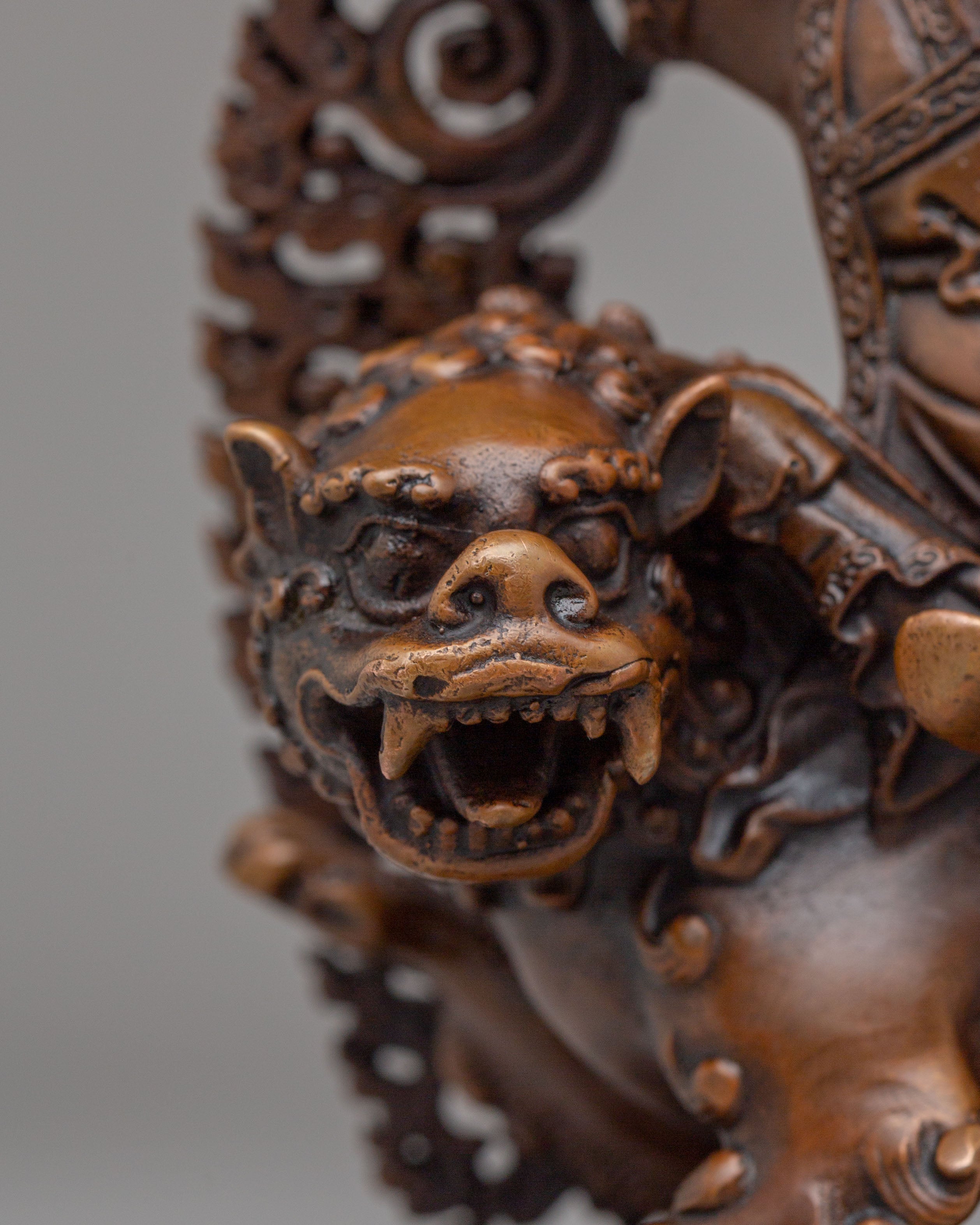 Handmade Three Nyingma Protectors | Rahula Dorje Legpa Ekajati Statue