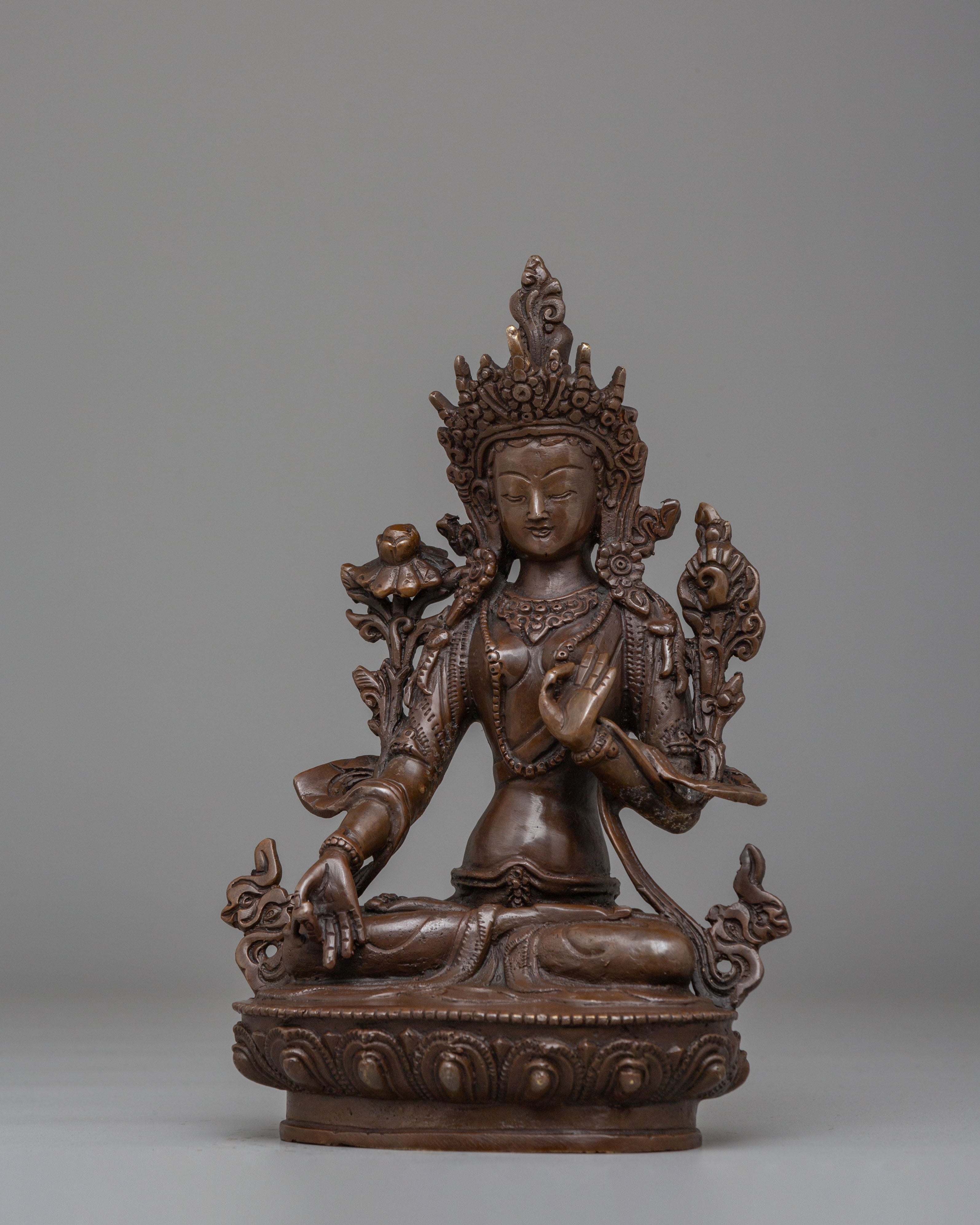 Sita Tara Statue Himalayan Spiritual Art | White Tara Statue