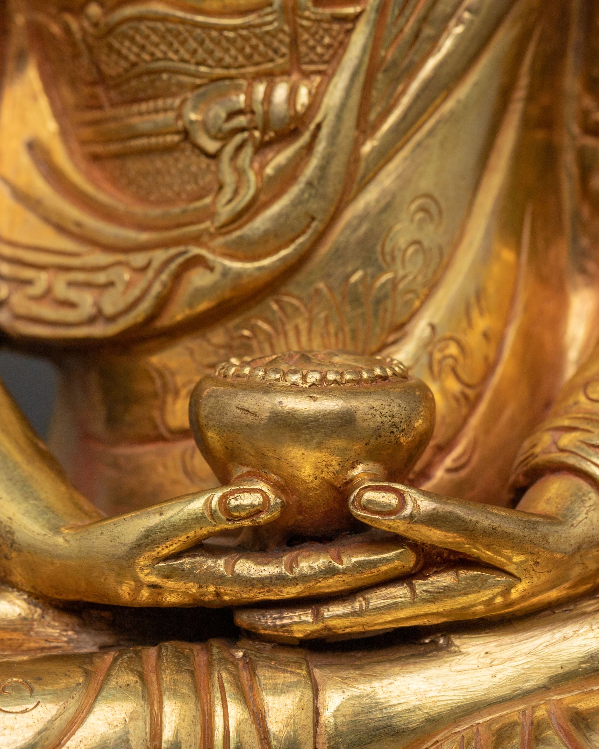 Handcrafted Three Buddha Statue Set | Spiritual Altar Decor