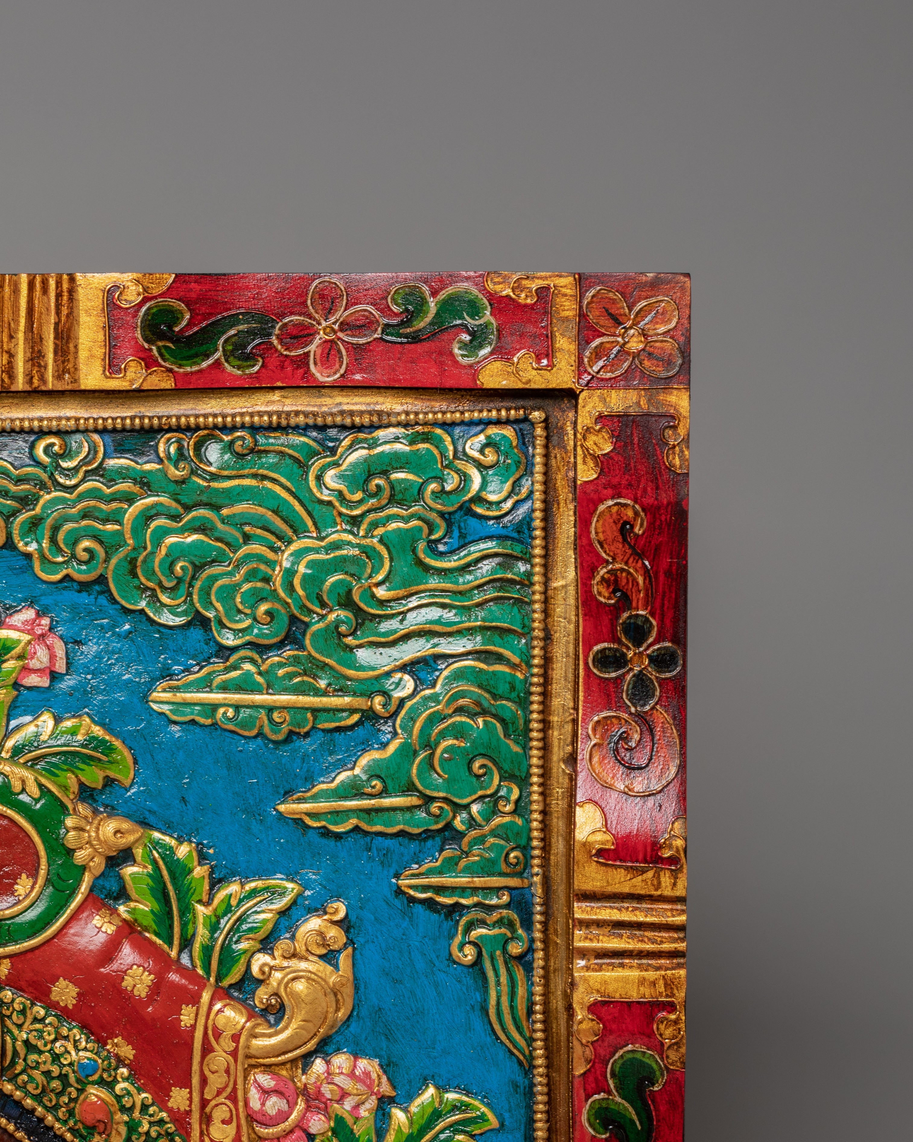 Shakyamuni Buddha Thangka Wall Hanging | Tibetan Buddhist Sacred Art