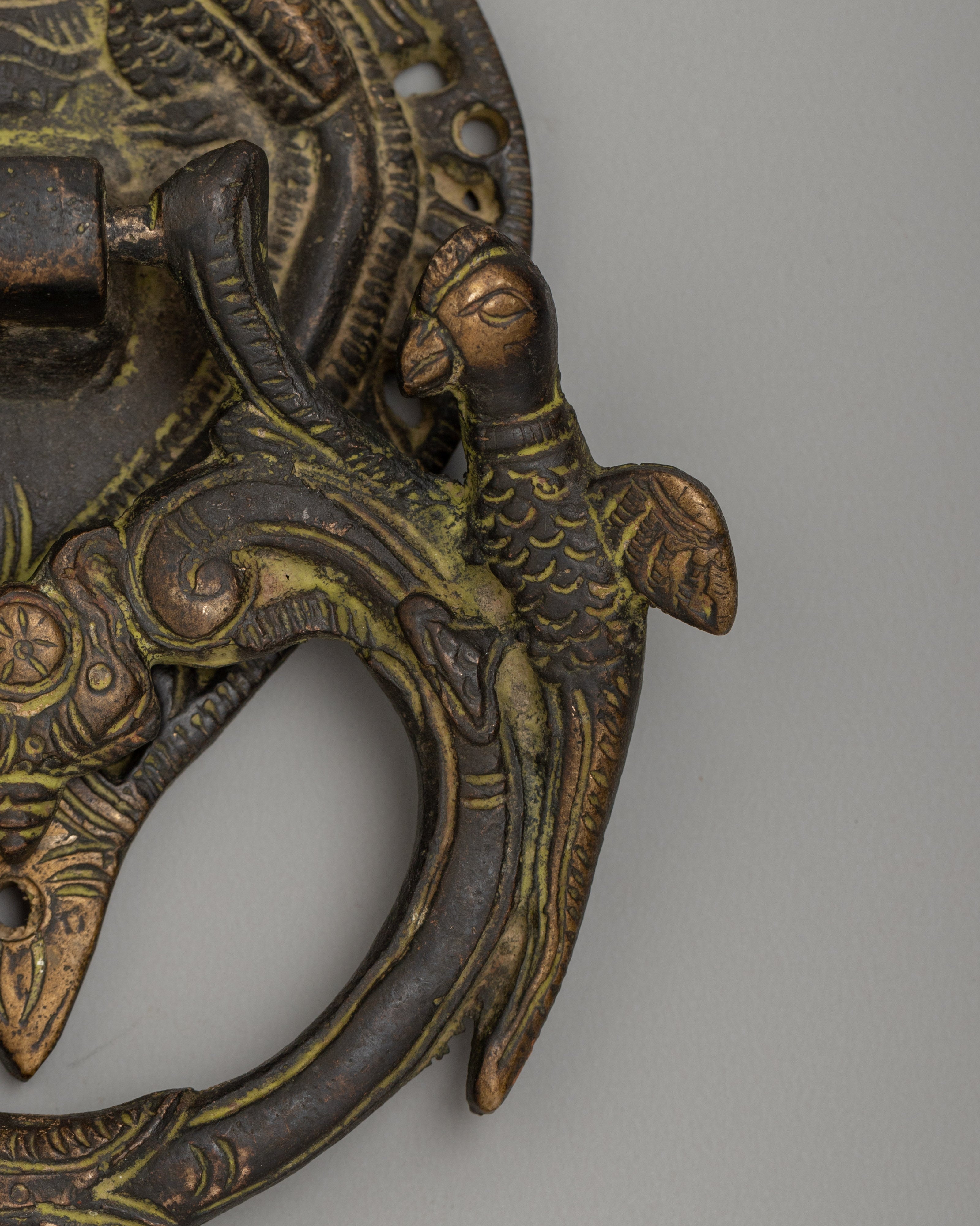 Himalayan Brass Door Knocker | Traditional Decorative Entrance Accent