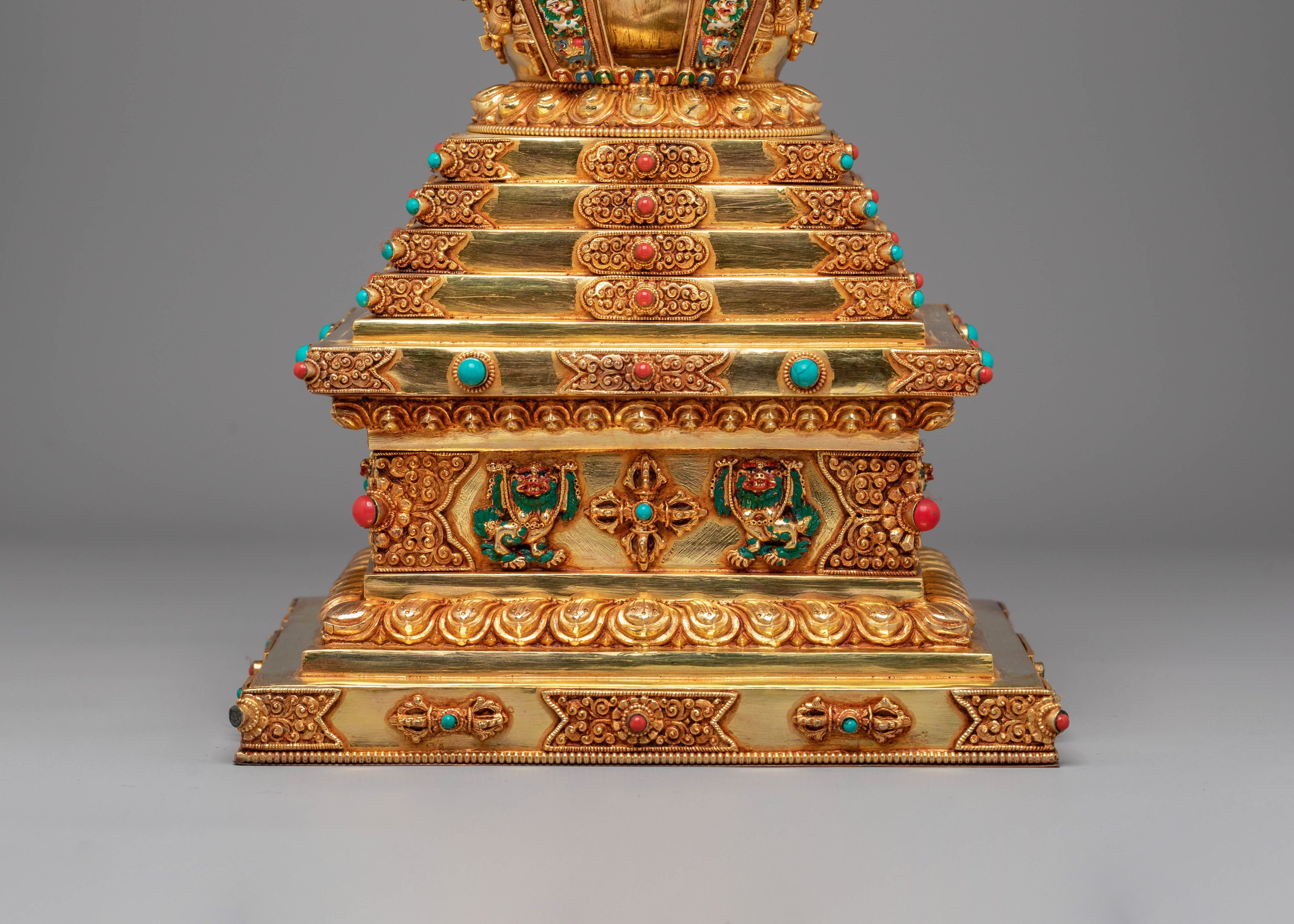 Golden Stupa for Ritual Use | Meditation & Altar Decor