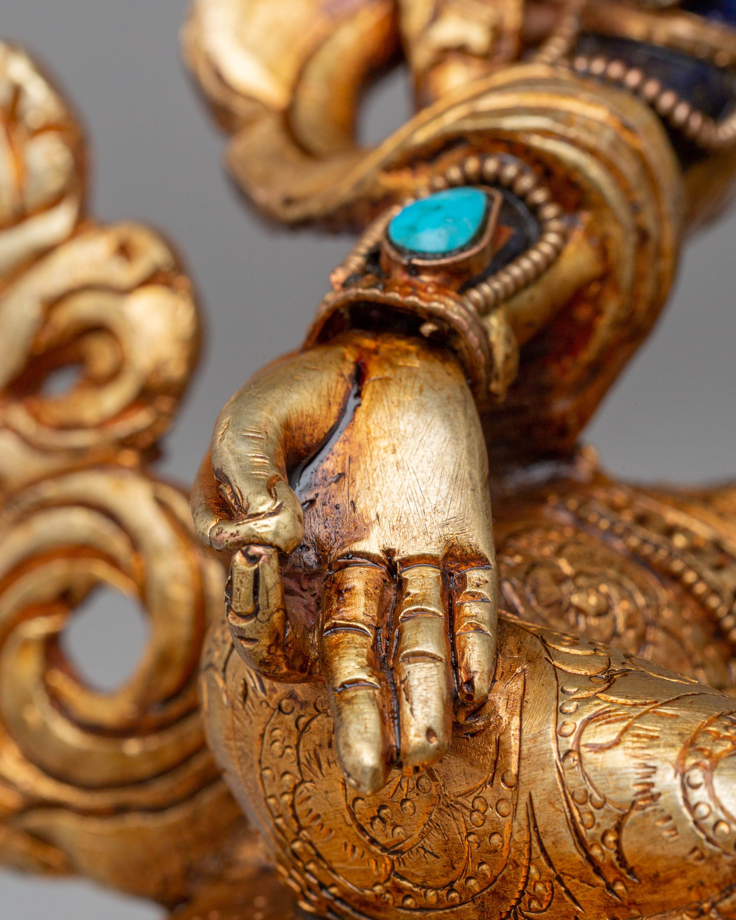 Green Tara Statue : Female Deity of Love and Compassion