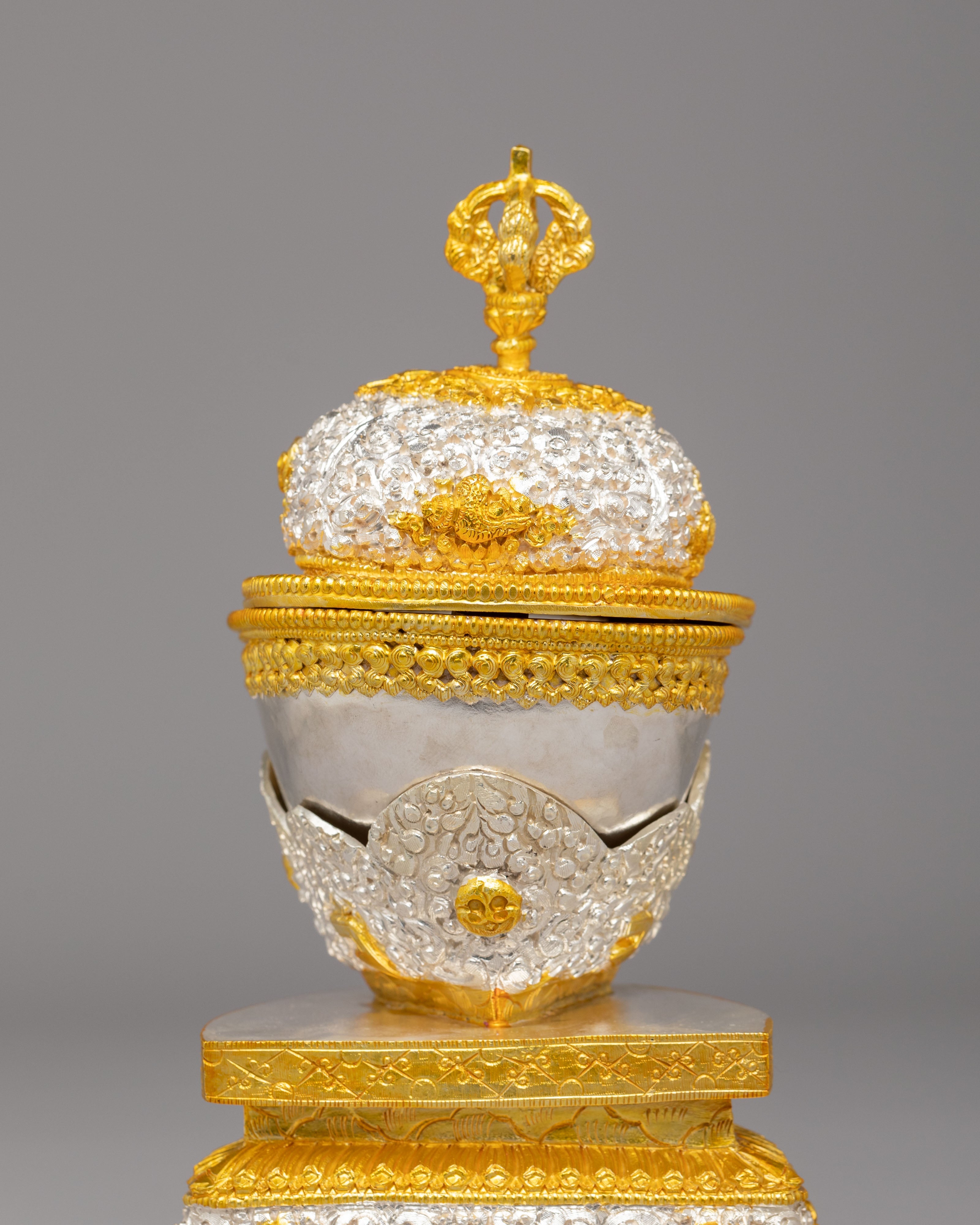 Buddhist Kapala Offering Bowl | Sacred Tibetan Ritual Vessel