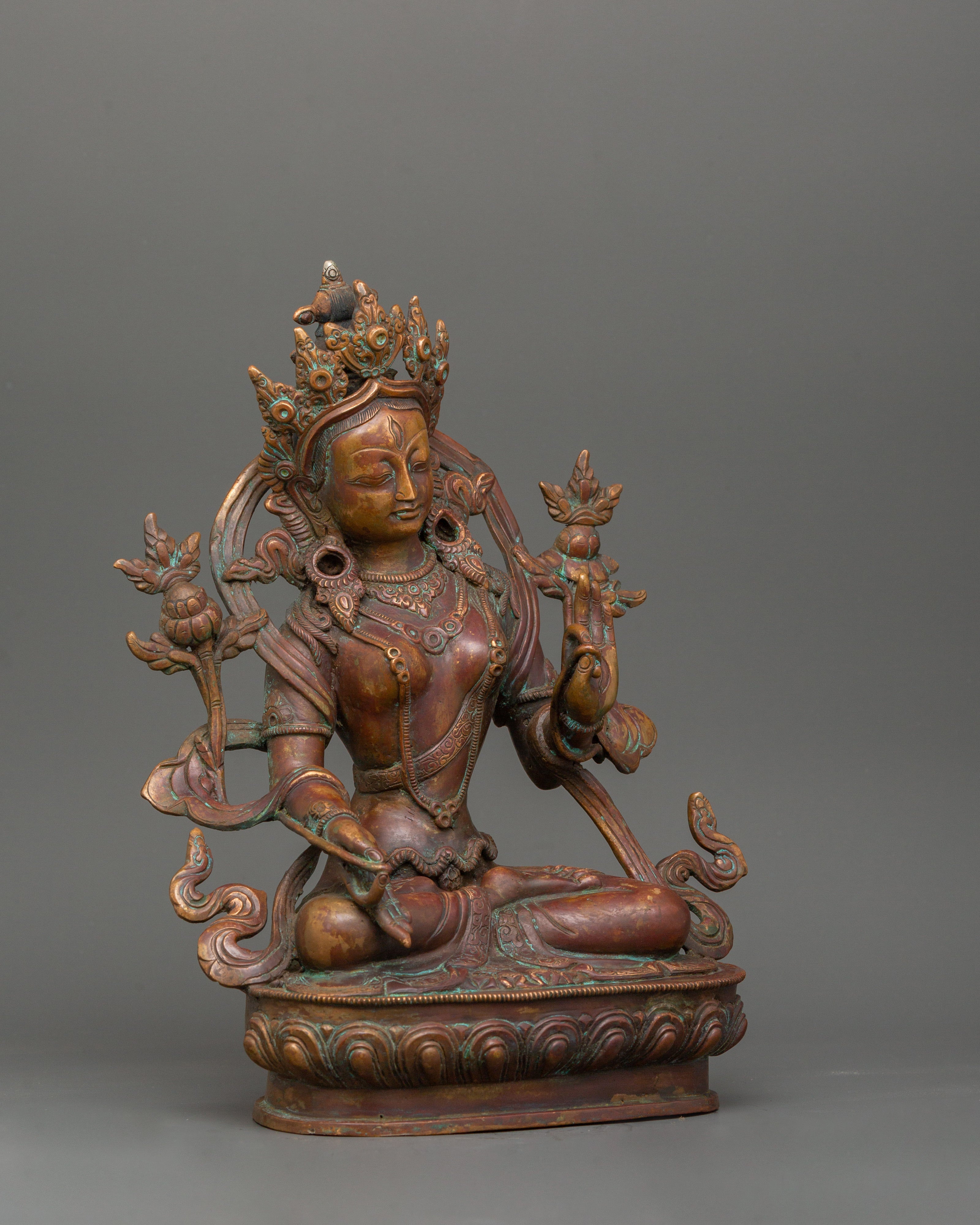 White Tara Statue for Shrine | Longevity and Compassion Art