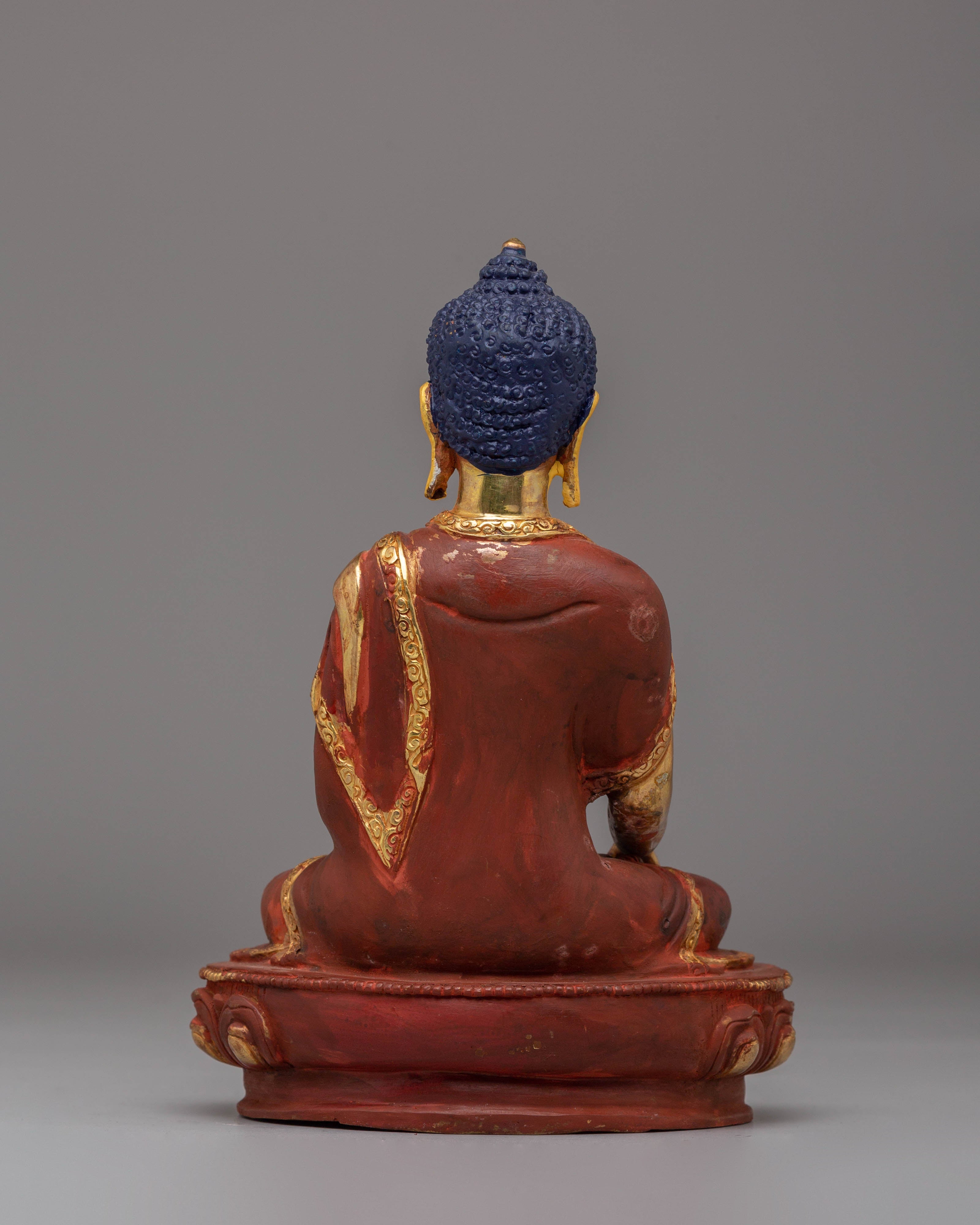 Handcrafted Shakyamuni Buddha Copper Sculpture | Sacred Tibetan Icon