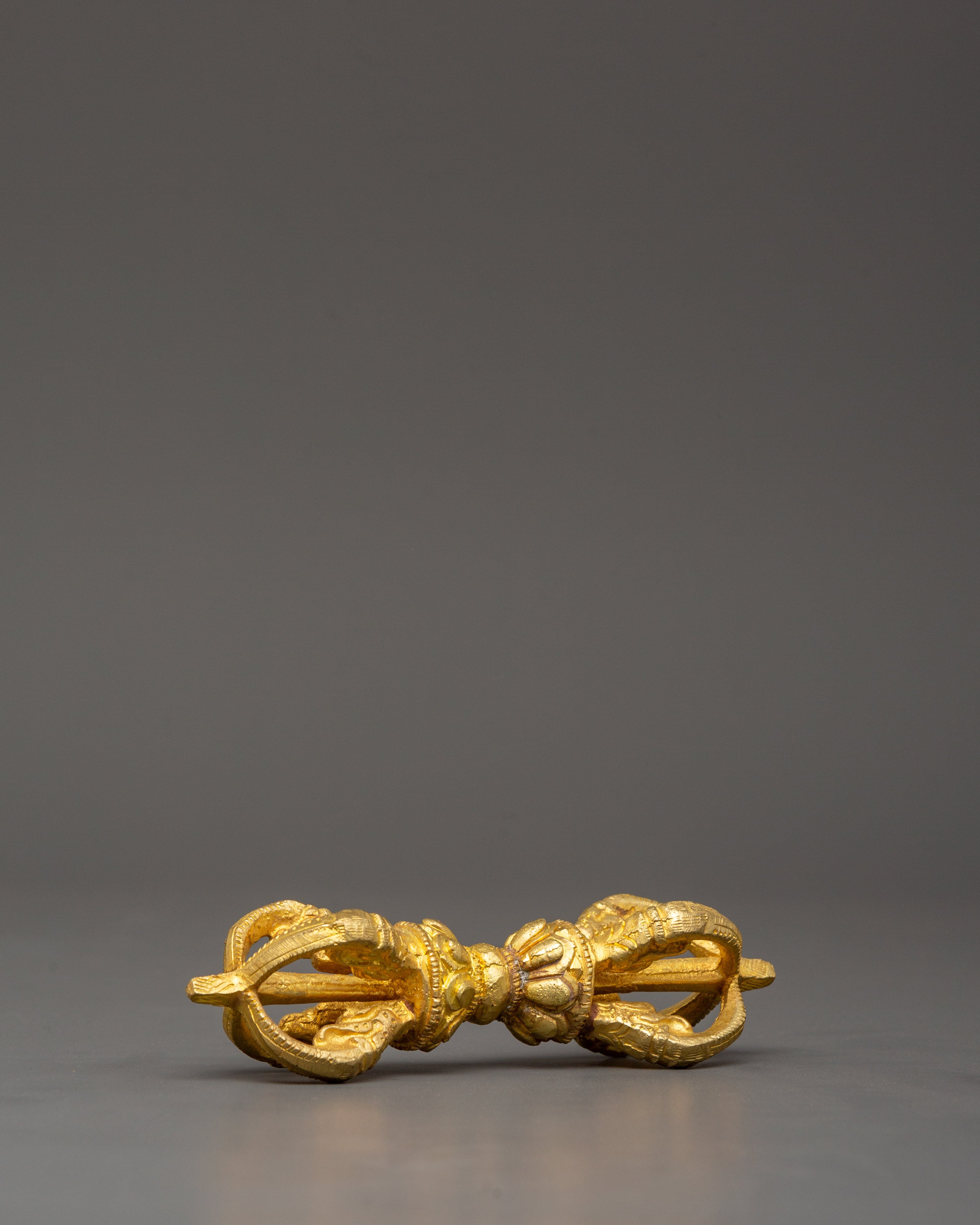 Handcrafted Meditation Bell and Vajra Set | Brass and Bronze Ritual Tools