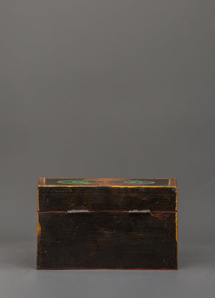 Hand-Painted Tibetan Wooden Box | Colorful Himalayan Home Decor