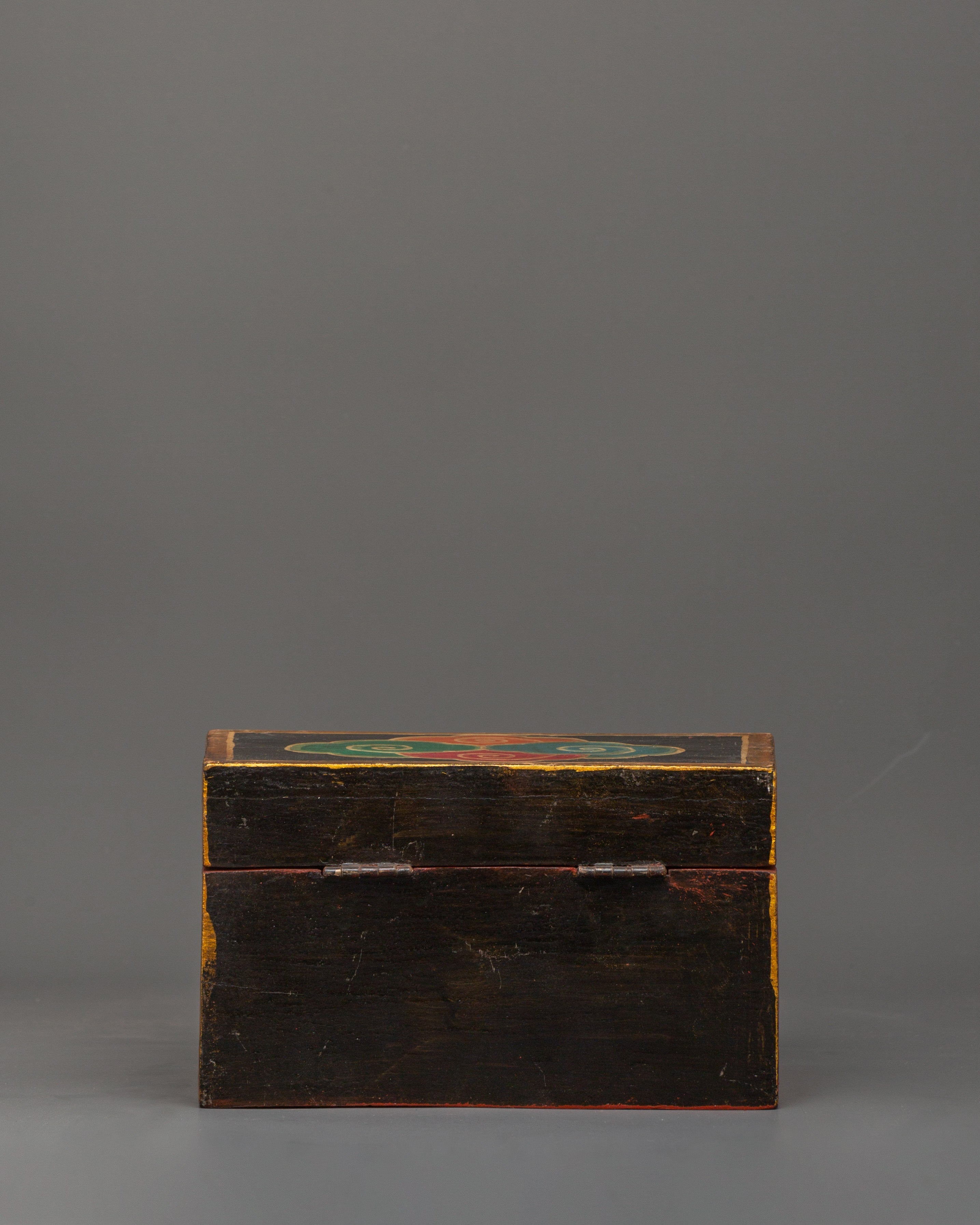 Hand-Painted Tibetan Wooden Box | Colorful Himalayan Home Decor
