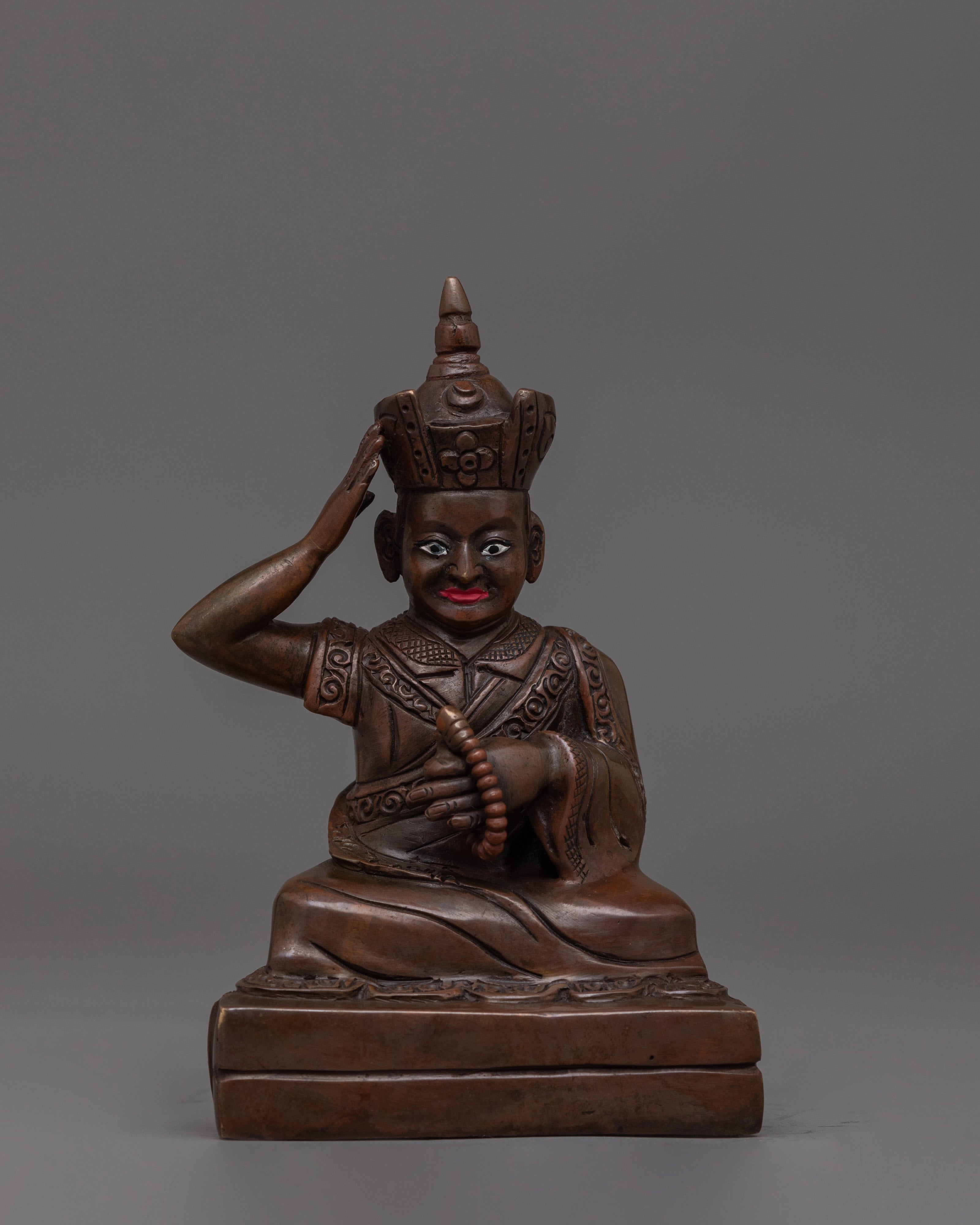 Handmade Master Karmapa Statue | Buddhist Master Sculpture