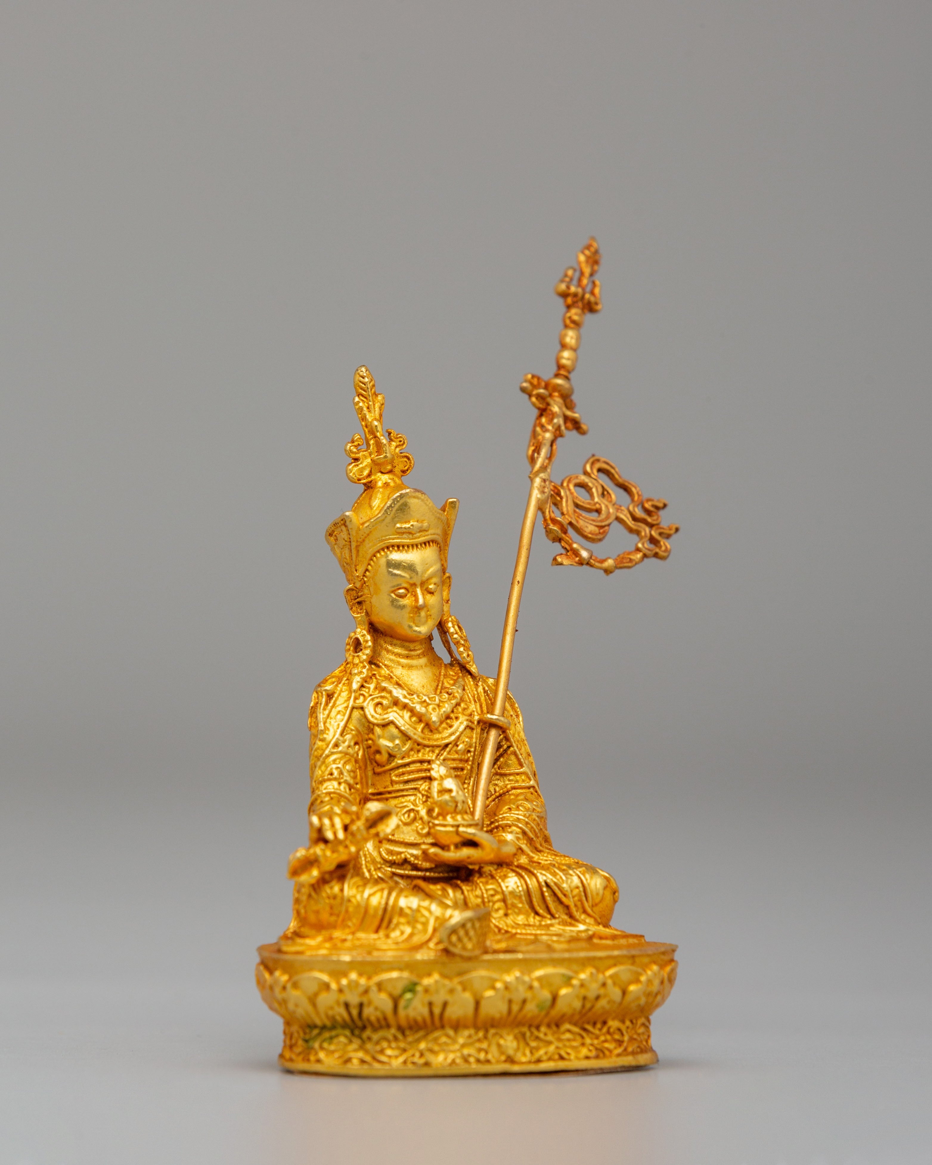 Tibetan Buddha Dharma Sangha Statue | Shakyamuni, Chenrezig & Guru Rinpoche Figurine