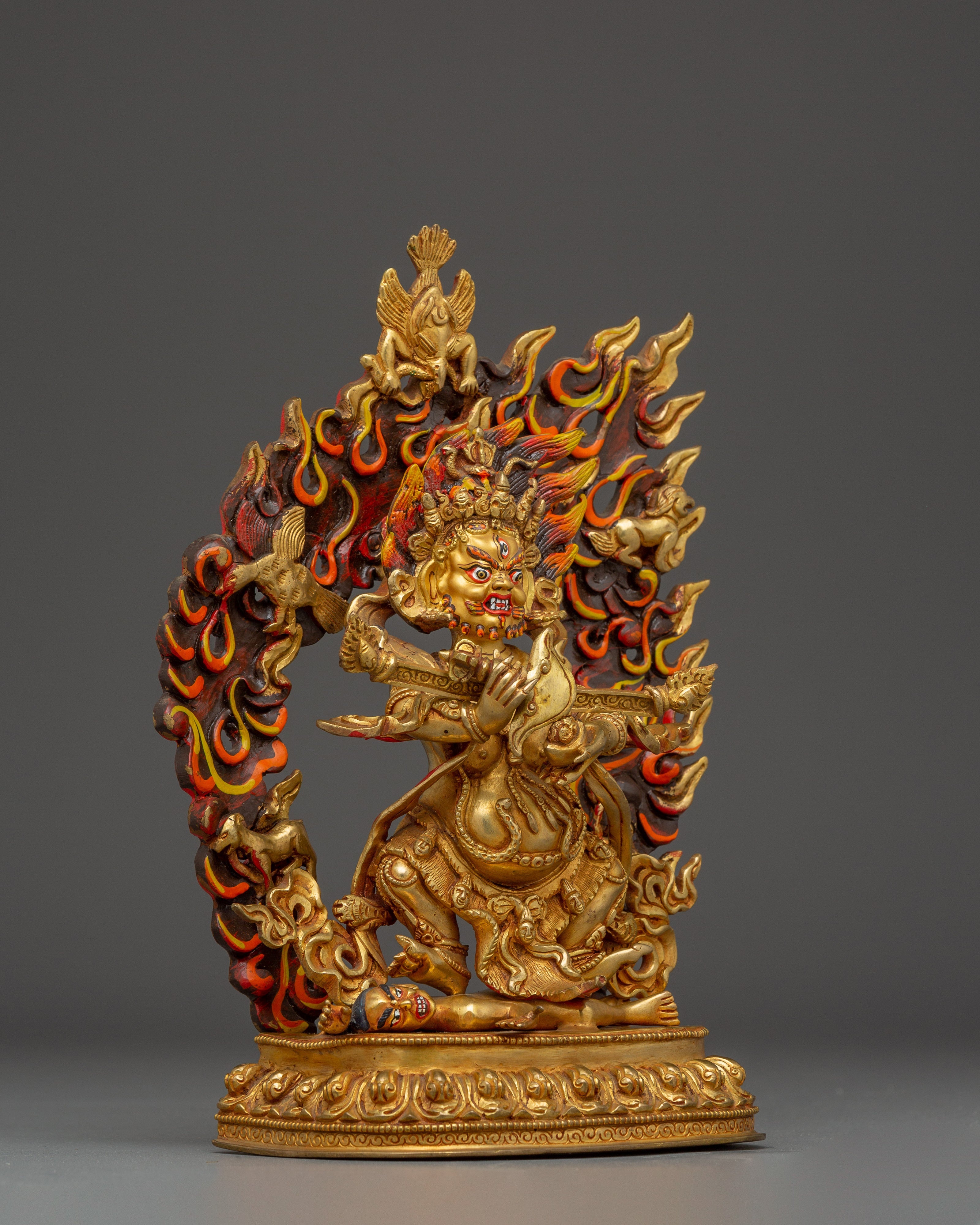 Sacred Statue of Sakya Mahakala | Tibetan Buddhist Dharma Protector