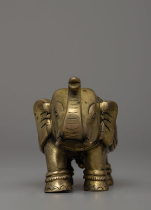 Pair of Bronze Elephant Statue | Animal Statues for Symbolic Decor