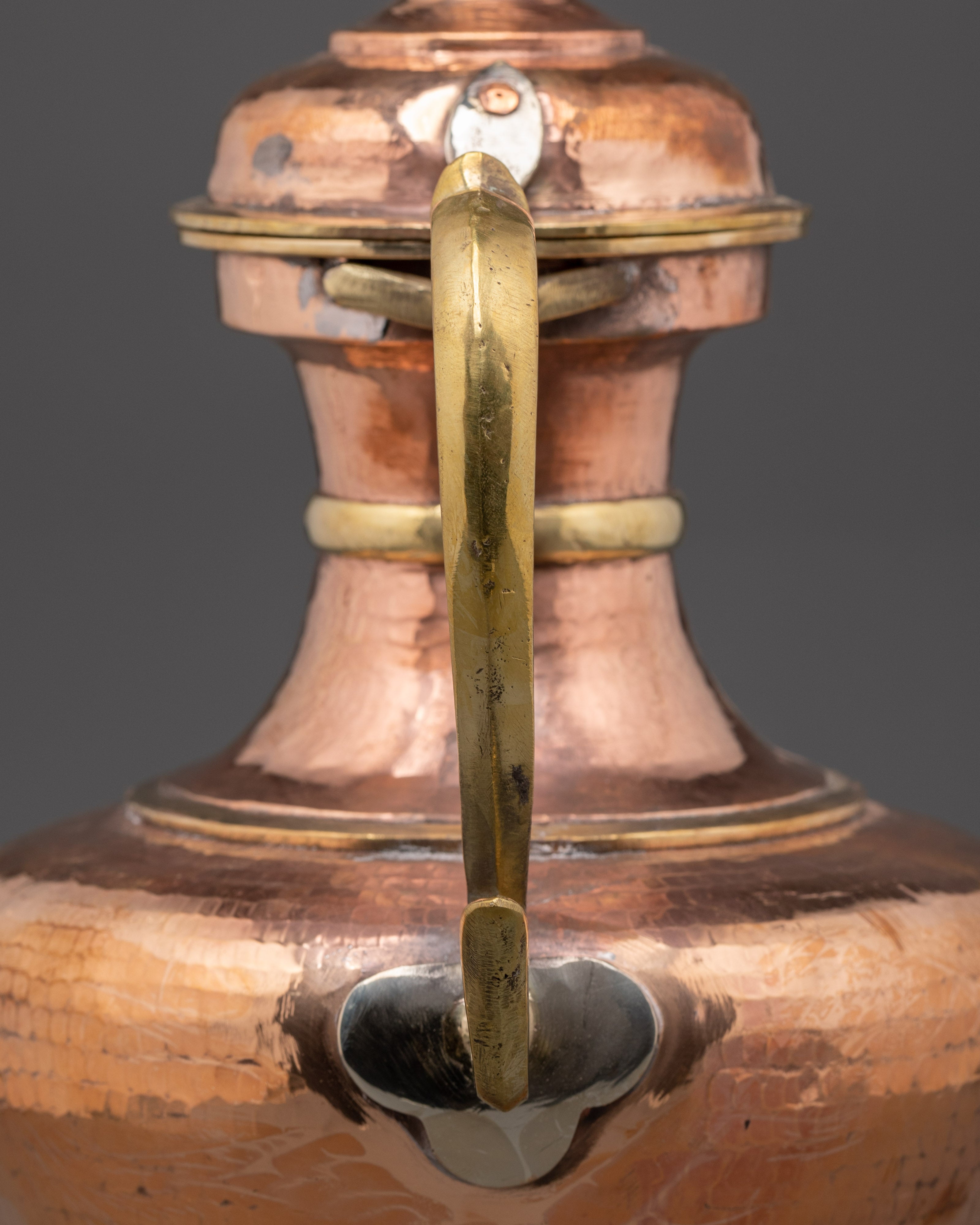 Traditional Copper Teapot | Decorative Tibetan Tea Kettle