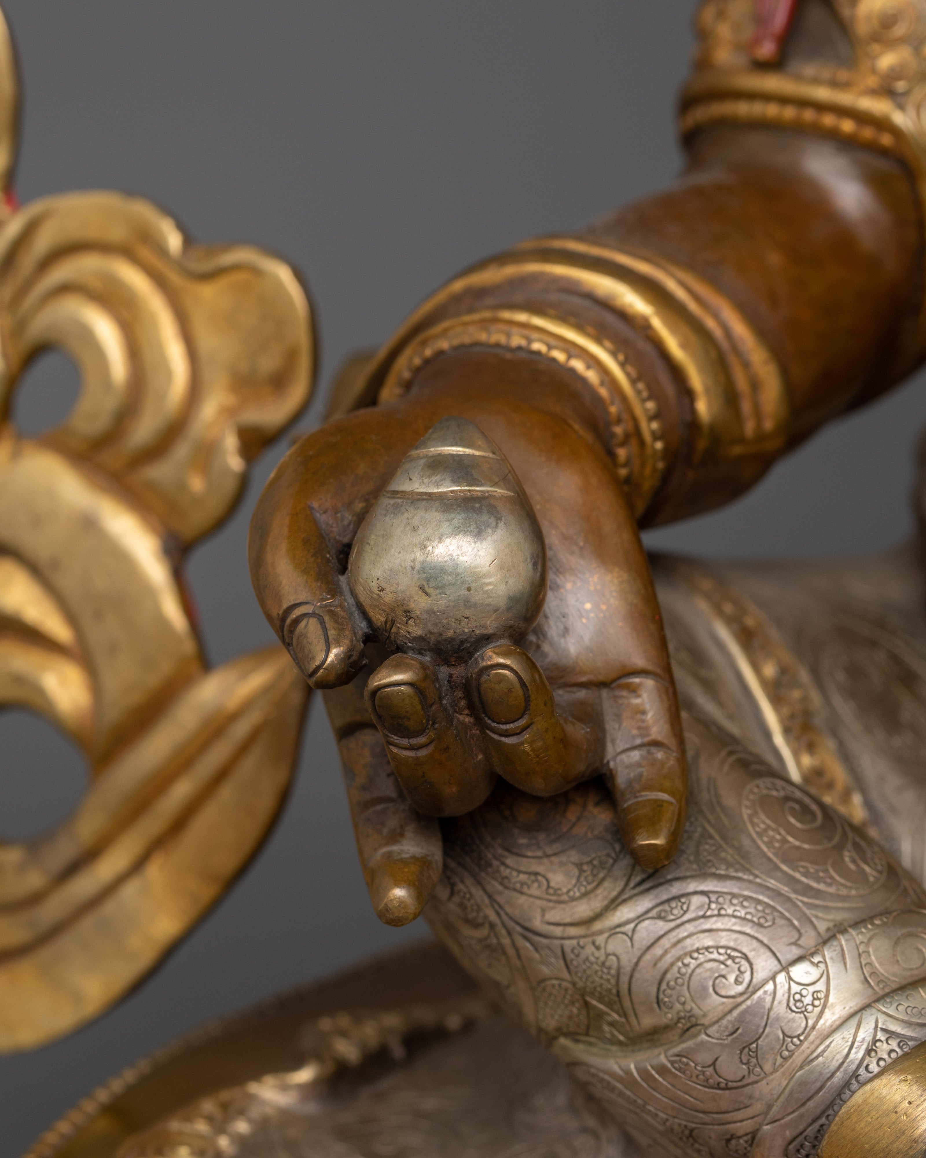 Dzambhala Buddhist Wealth Deity Figurine | The Guardian of Prosperity