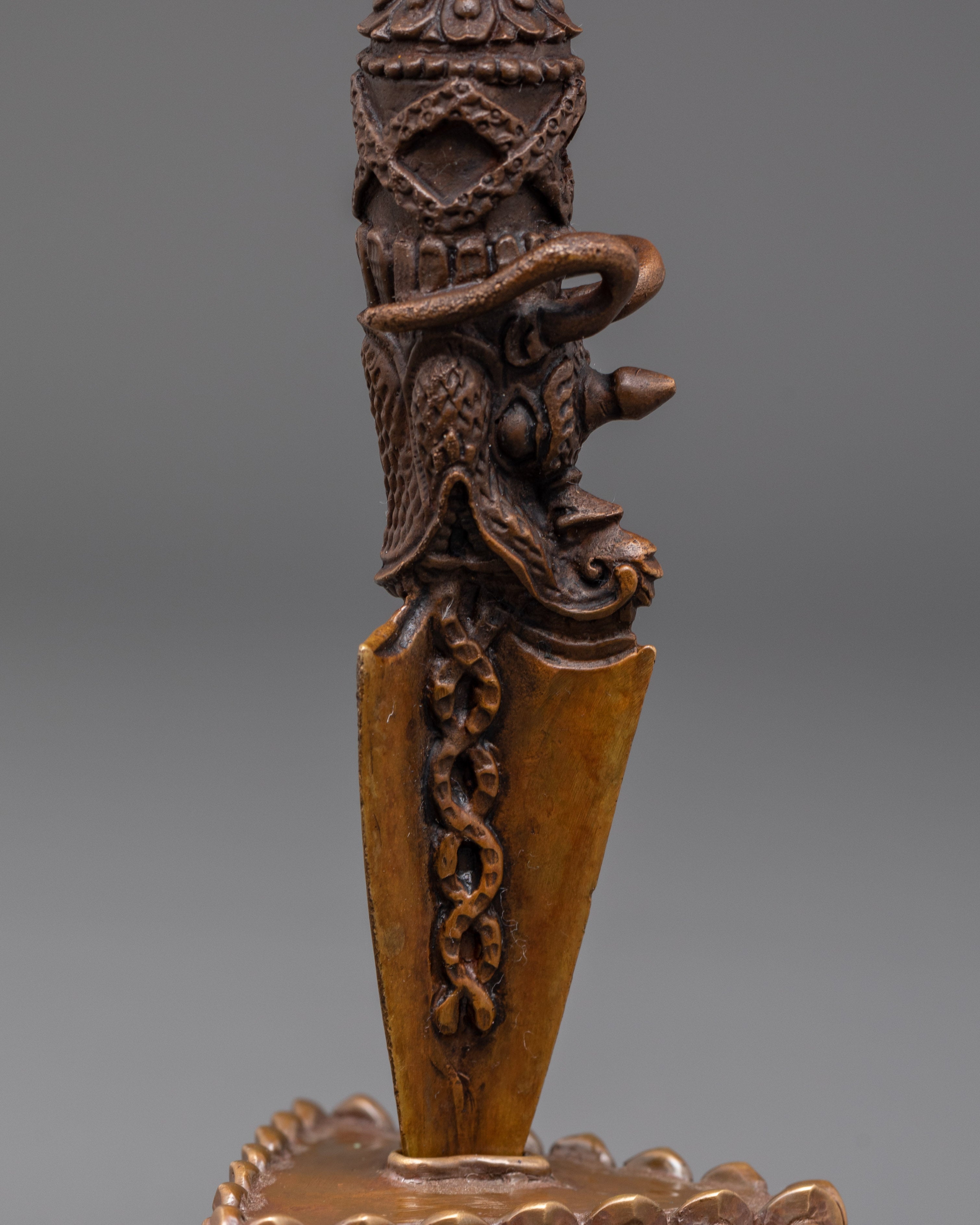 Sacred Tibetan Phurba with Ganesha | Handcrafted Ritual Dagger for Spiritual Protection