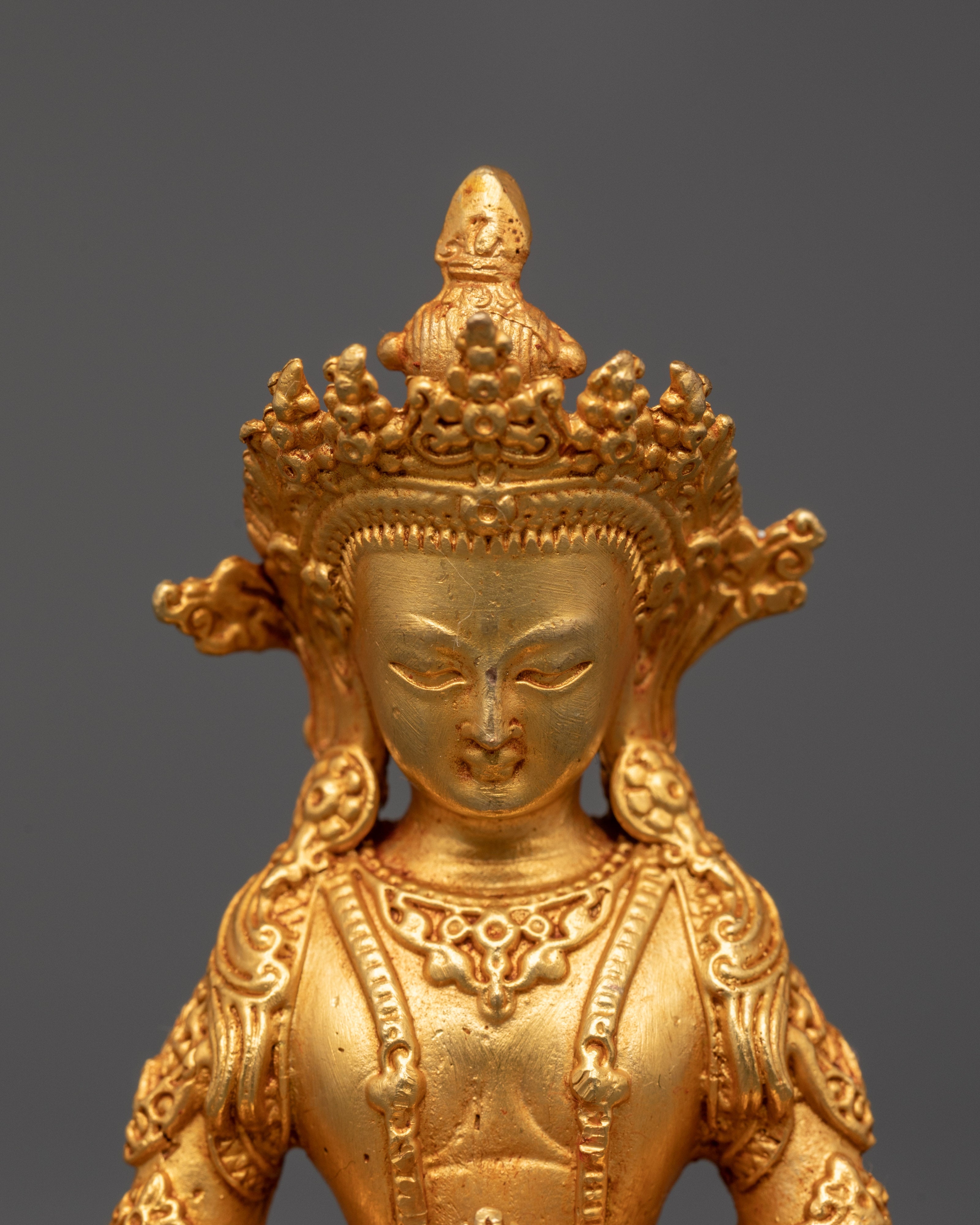 Himalayan Amitayus Statue in Dhyana Mudra | Buddha of Infinite Life and Longevity