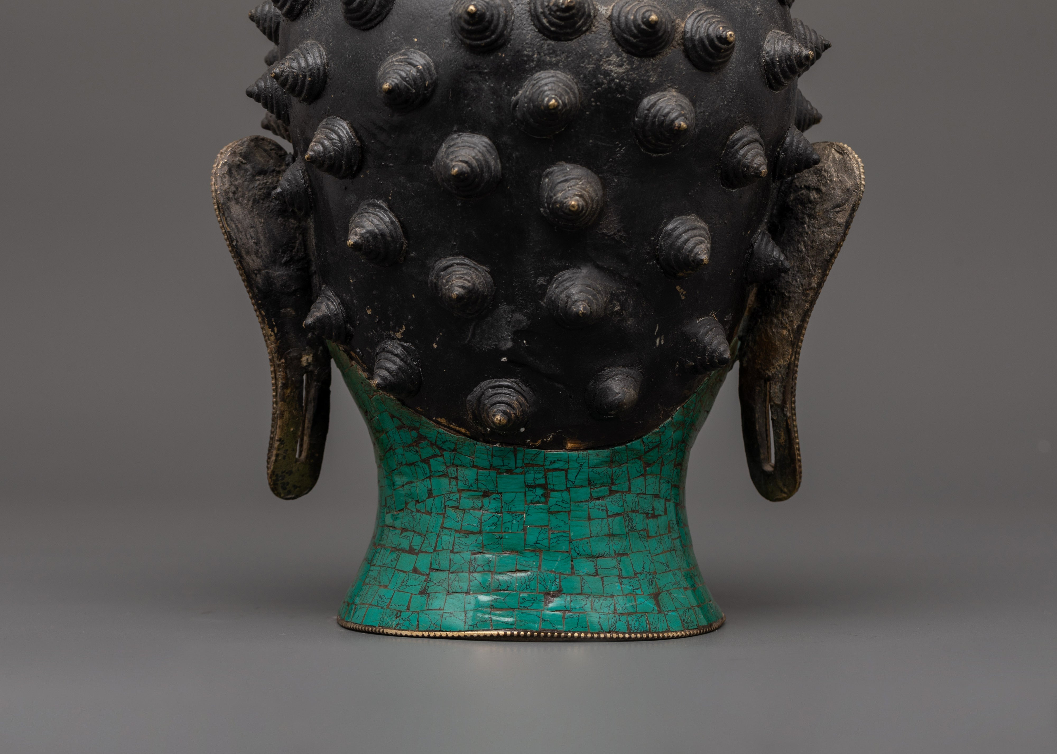 Hand-Crafted Buddha Head Brass statue | Buddhist Altar Art