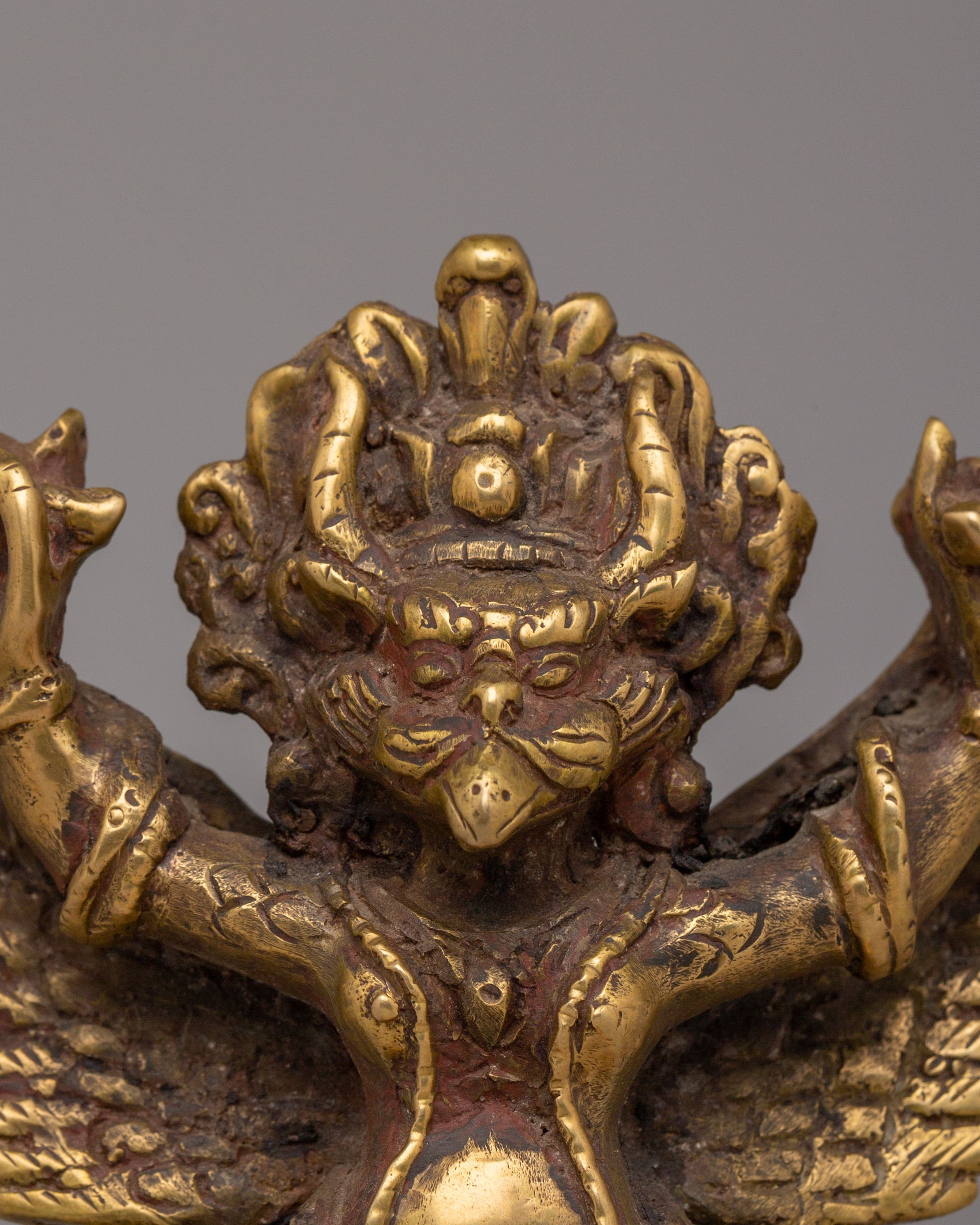 Himalayan Garuda Statue for Shrine | Handcrafted Spiritual Decor