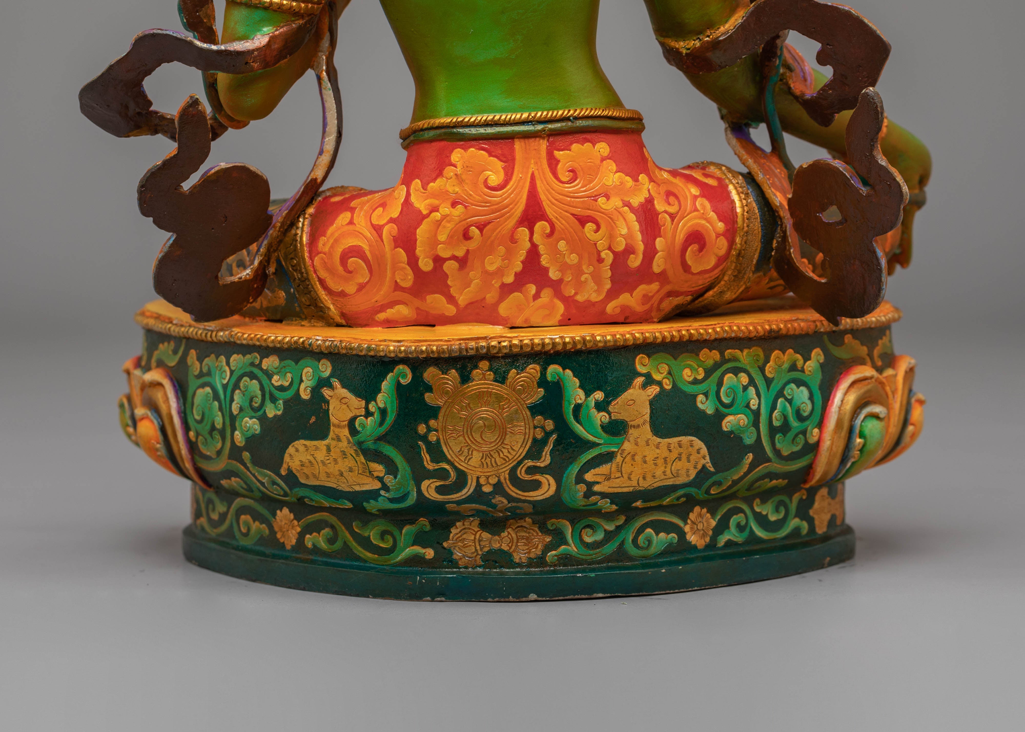 Shyama Tara Statue Mother of All Buddhas | Sacred Tibetan Art for Your Altar