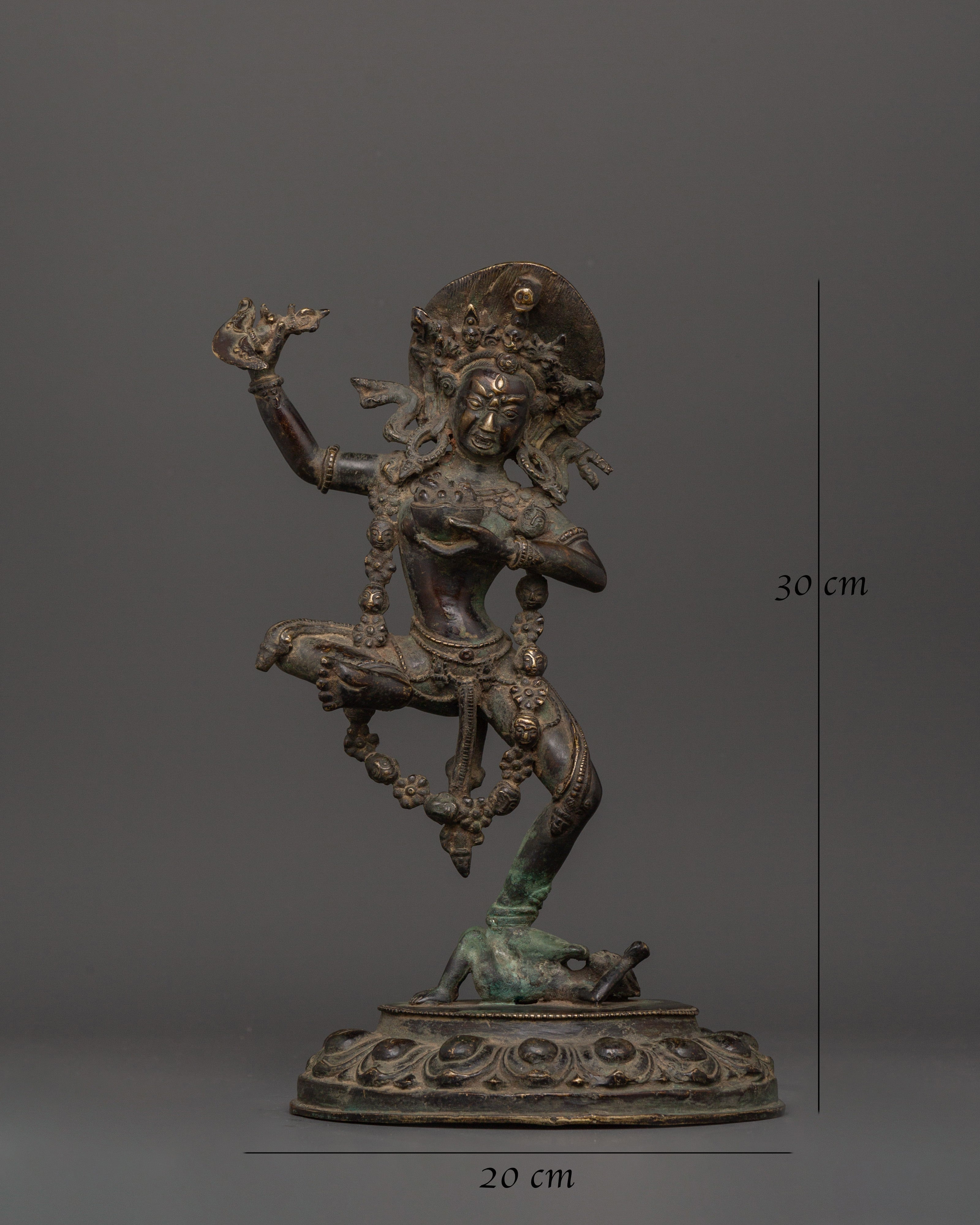 Dorje Phagmo Antique Figure | Bronze Vajravarahi Deity Statue