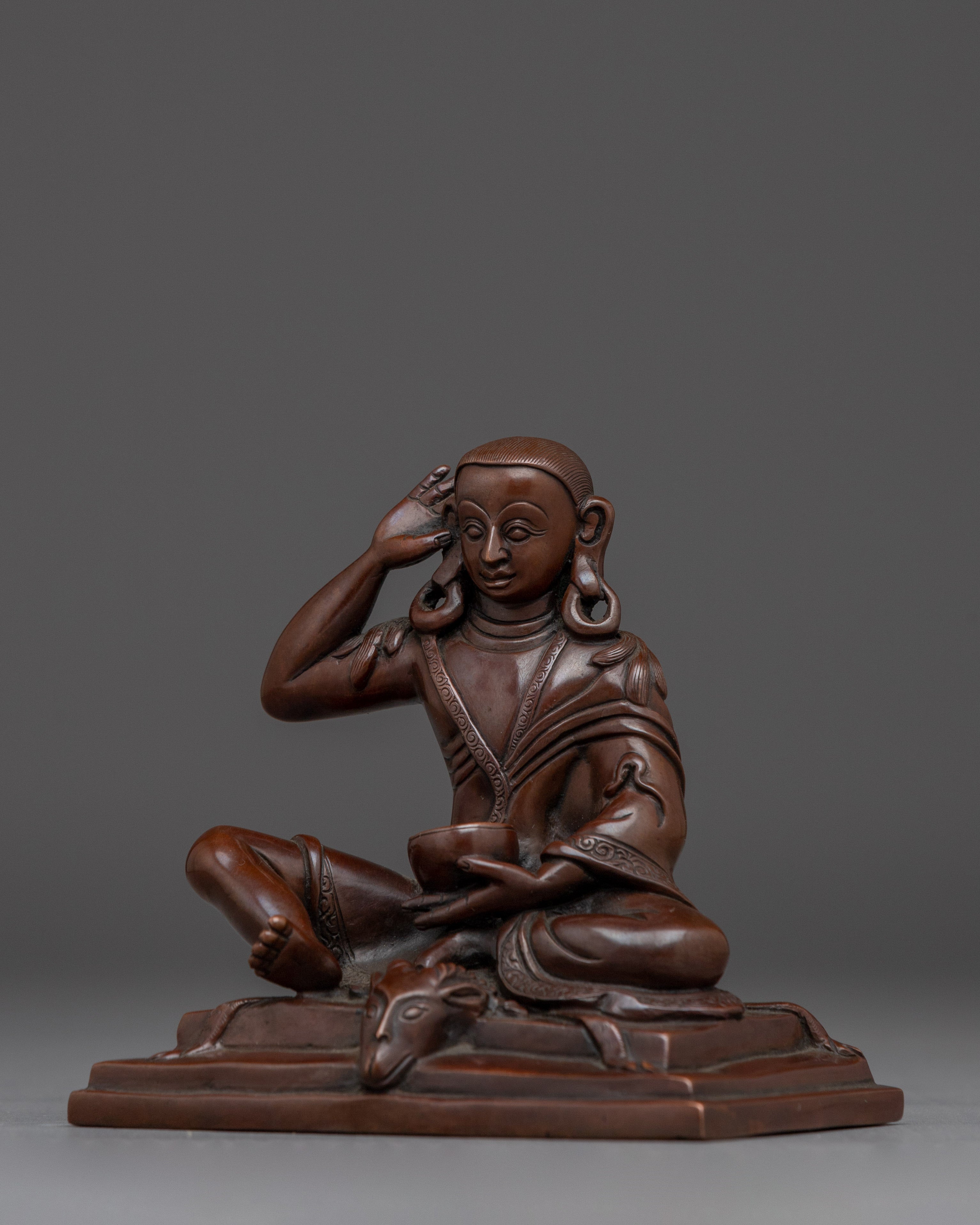 Singing Yogi Milarepa Sculpture | Renowned Tibetan Saint
