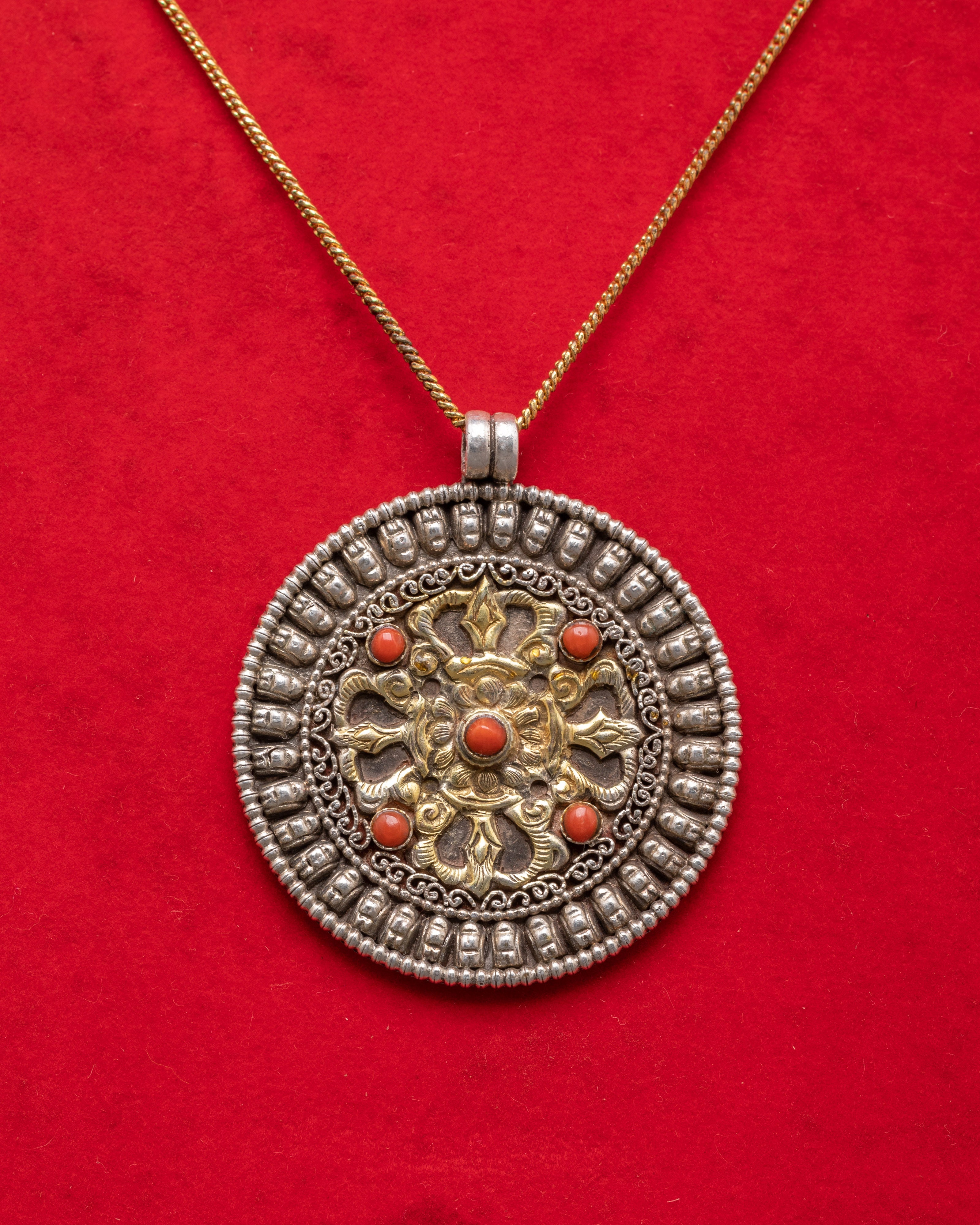 Bishwo Vajra Locket | Handcrafted Tibetan Buddhist Jewelry