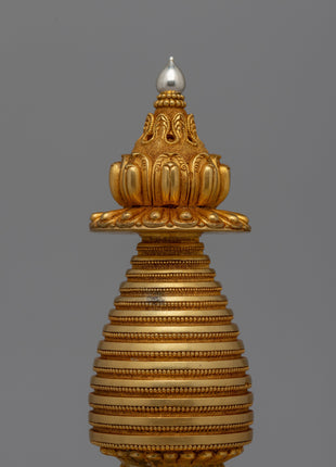 Handcrafted Stupa Buddhist Kadampa| Spiritual Symbol for Home or Altar