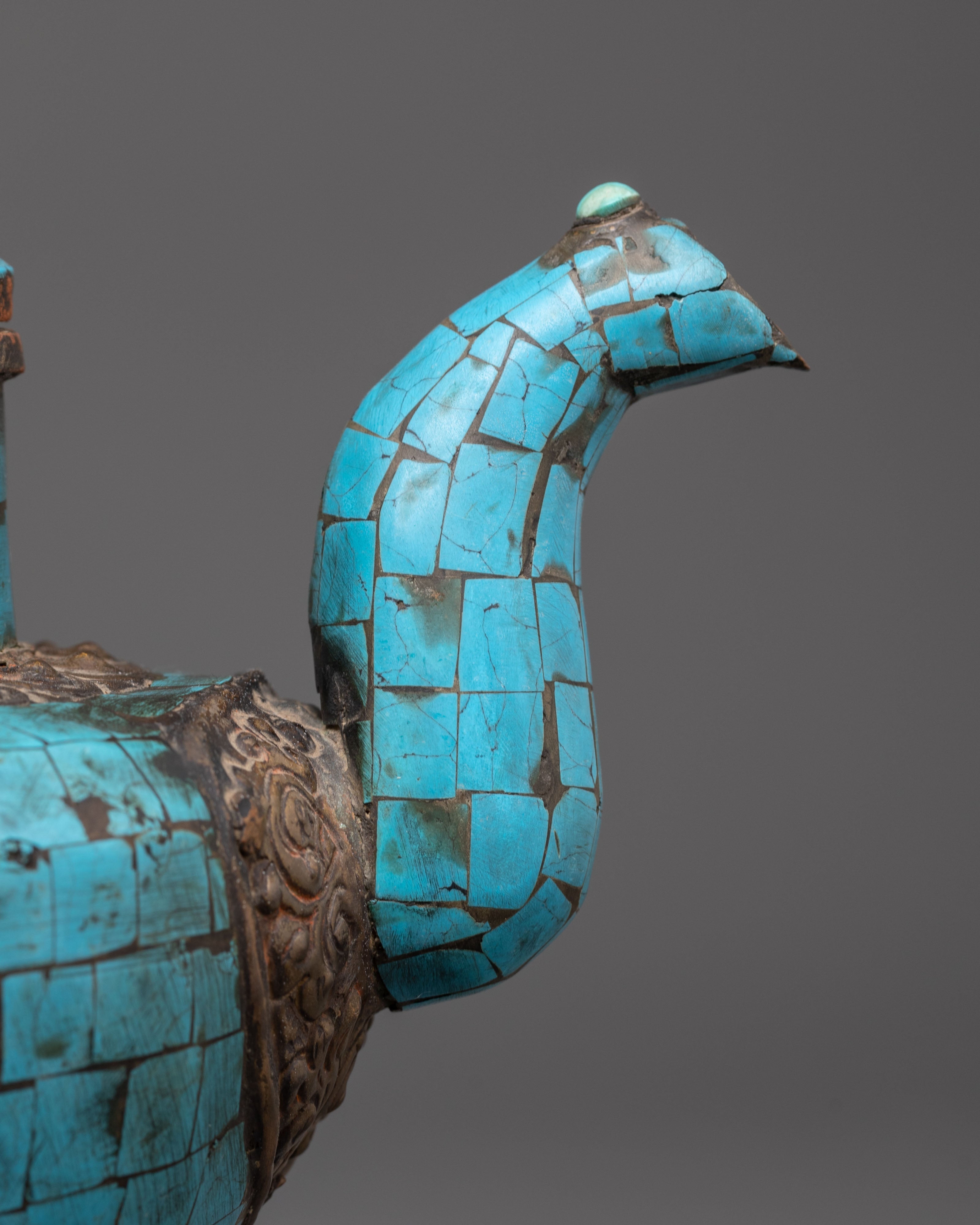 Tibetan Brass Tea Pot | Handcrafted Ritual Tea Pot