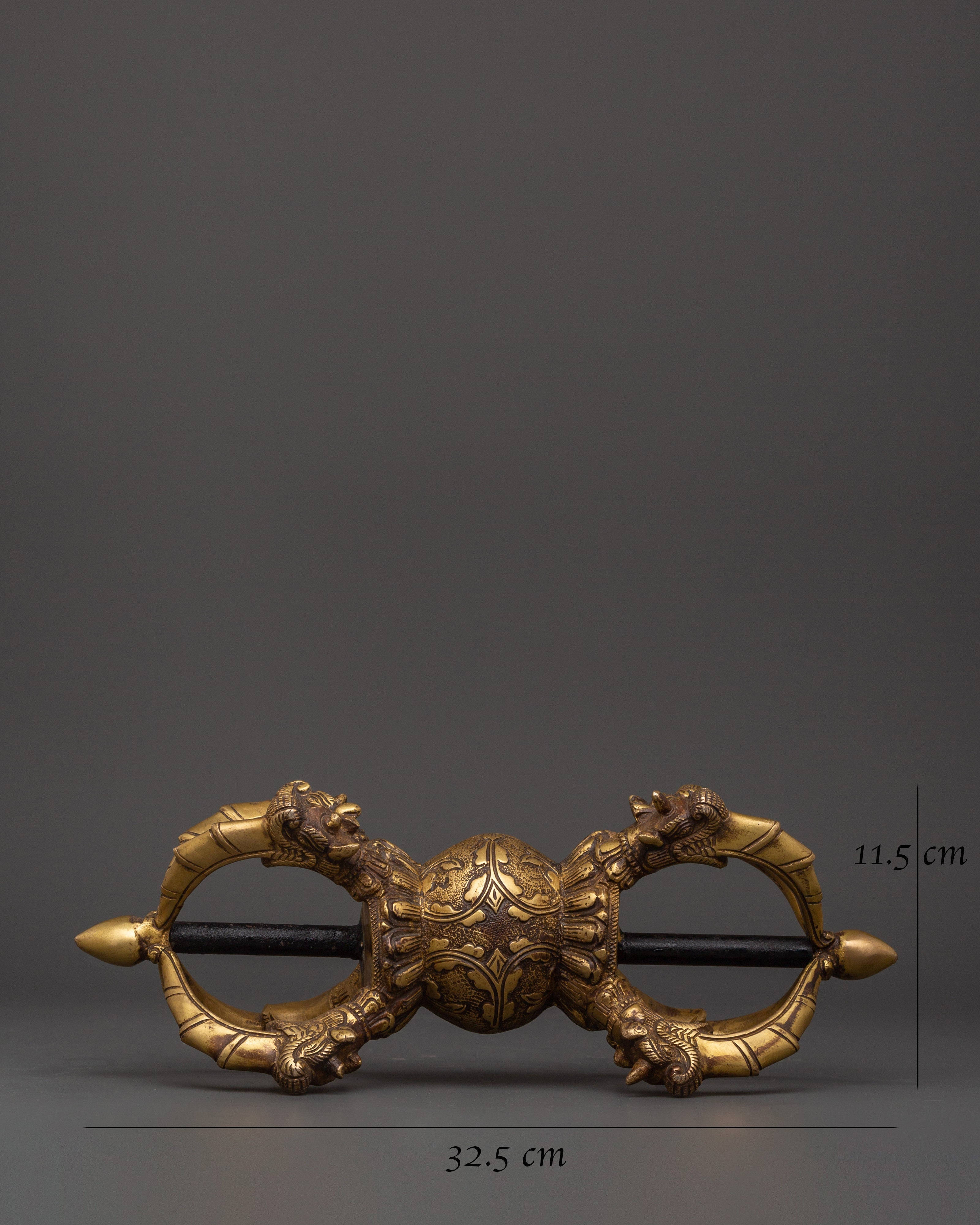 Brass Vajra Thunderbolt | Tibetan Buddhist Ritual Tool