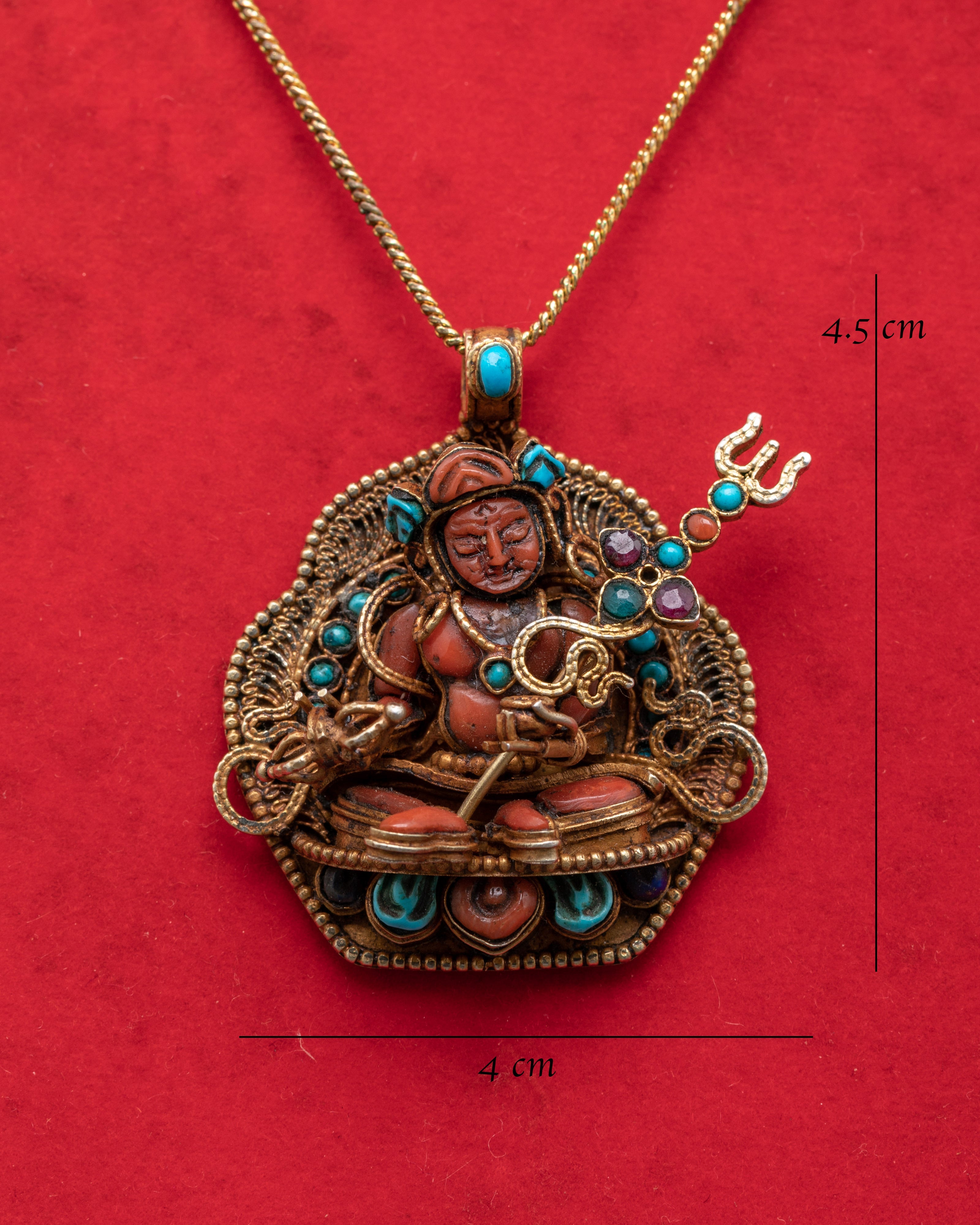 Spiritual Guru Rinpoche Amulet Locket | Padmasambhava Buddhist Protection Pendant